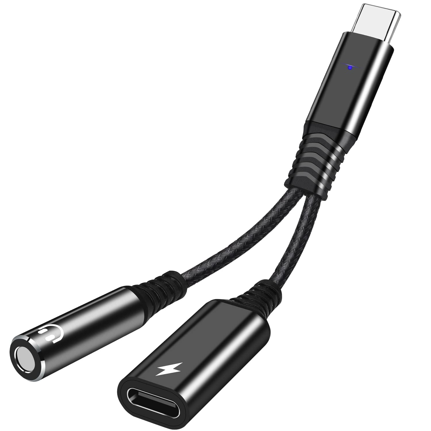 USB C to 3.5mm Audio Adapter - 3.5mm Headphone Jack Converter for iPhone 15, Samsung Galaxy, Pixel - Type C to Aux Cable for Car, Home Stereo & Gaming Headsets