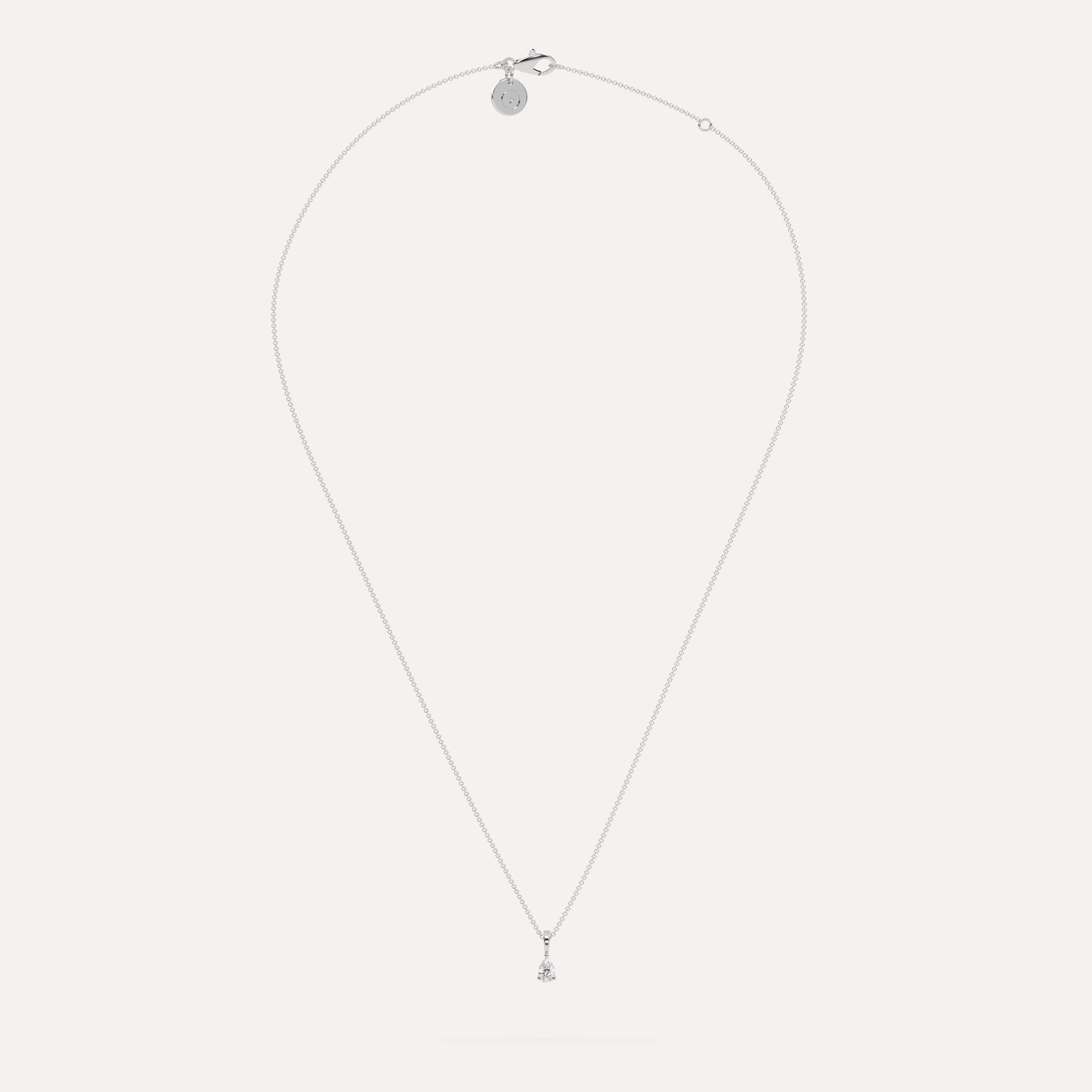 1/4 Carat Pear Diamond Pendant Necklace - Elegant 14K Gold Dangle Necklace for Women - Perfect for Anniversary, Birthday & Valentine's Day Gifts