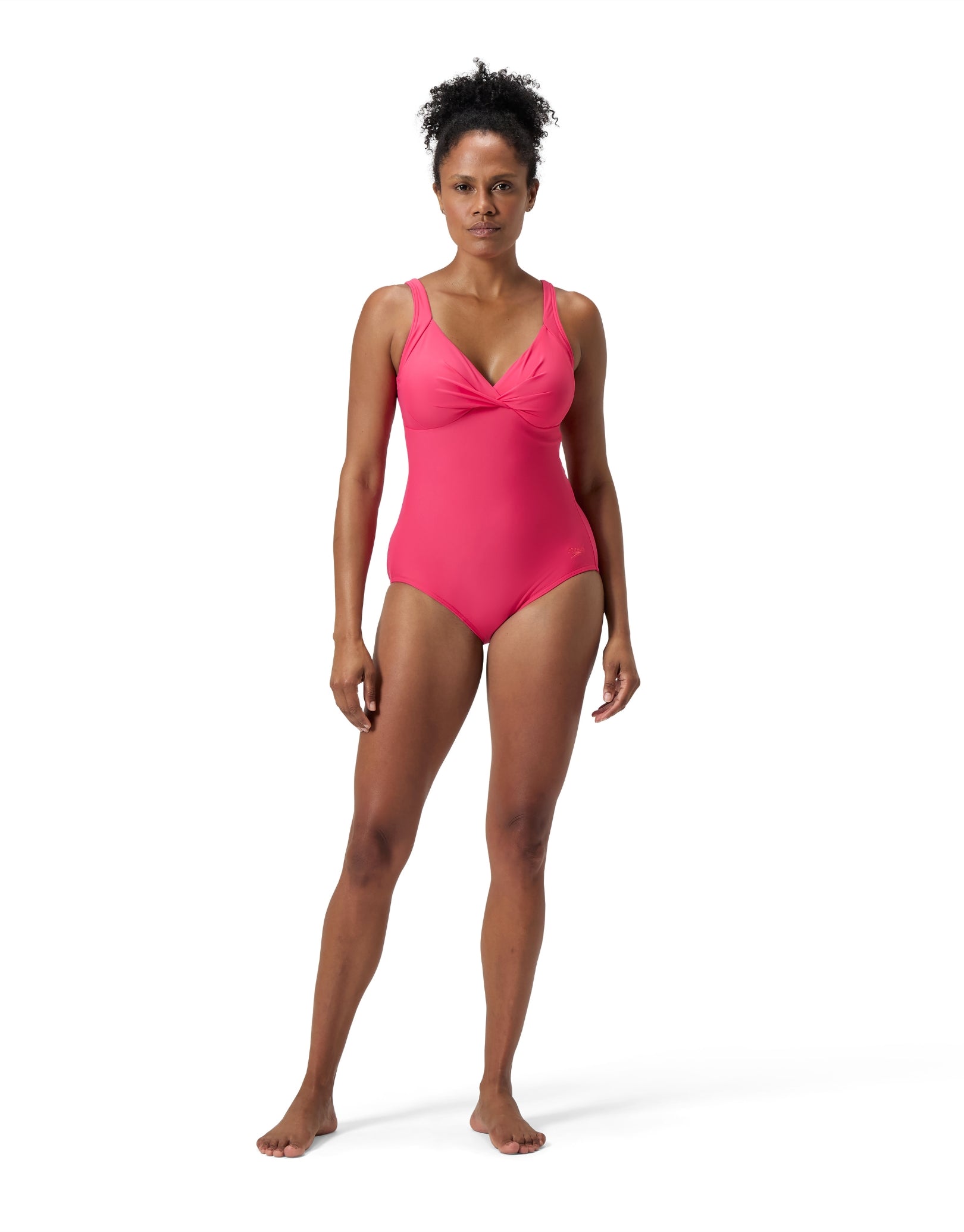 Shaping Cross Knot Swimsuit - Dark Pink | Sexy One-Piece Bathing Suit for Women | Perfect for Beach, Pool & Summer Vacations