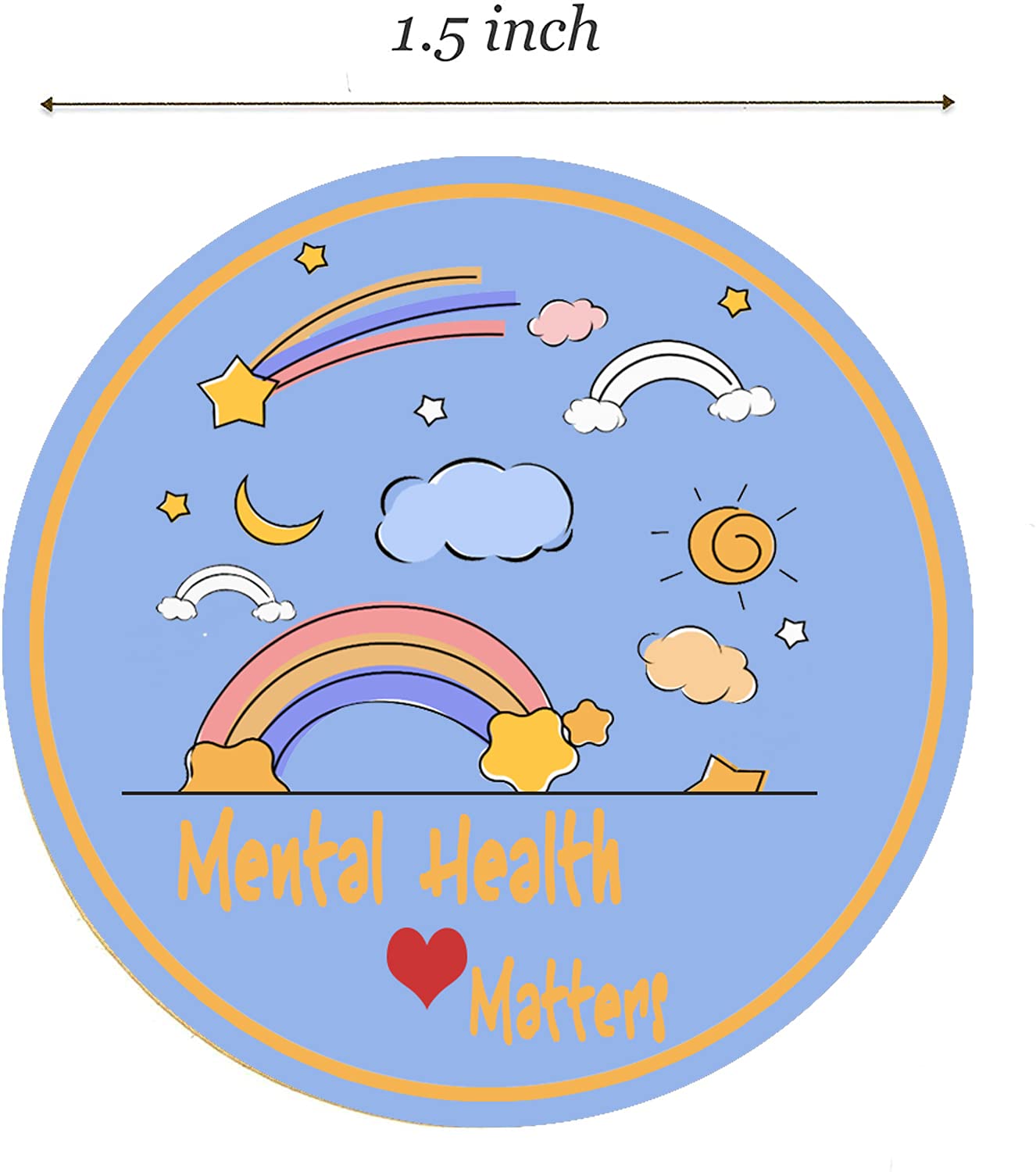 500Pcs Motivational Stickers for Mental Health & Affirmation - 1.5 Inch Inspirational Positive Stickers for Teachers, Employees, Water Bottles & Laptops - Perfect for Office, School & Daily Encouragement