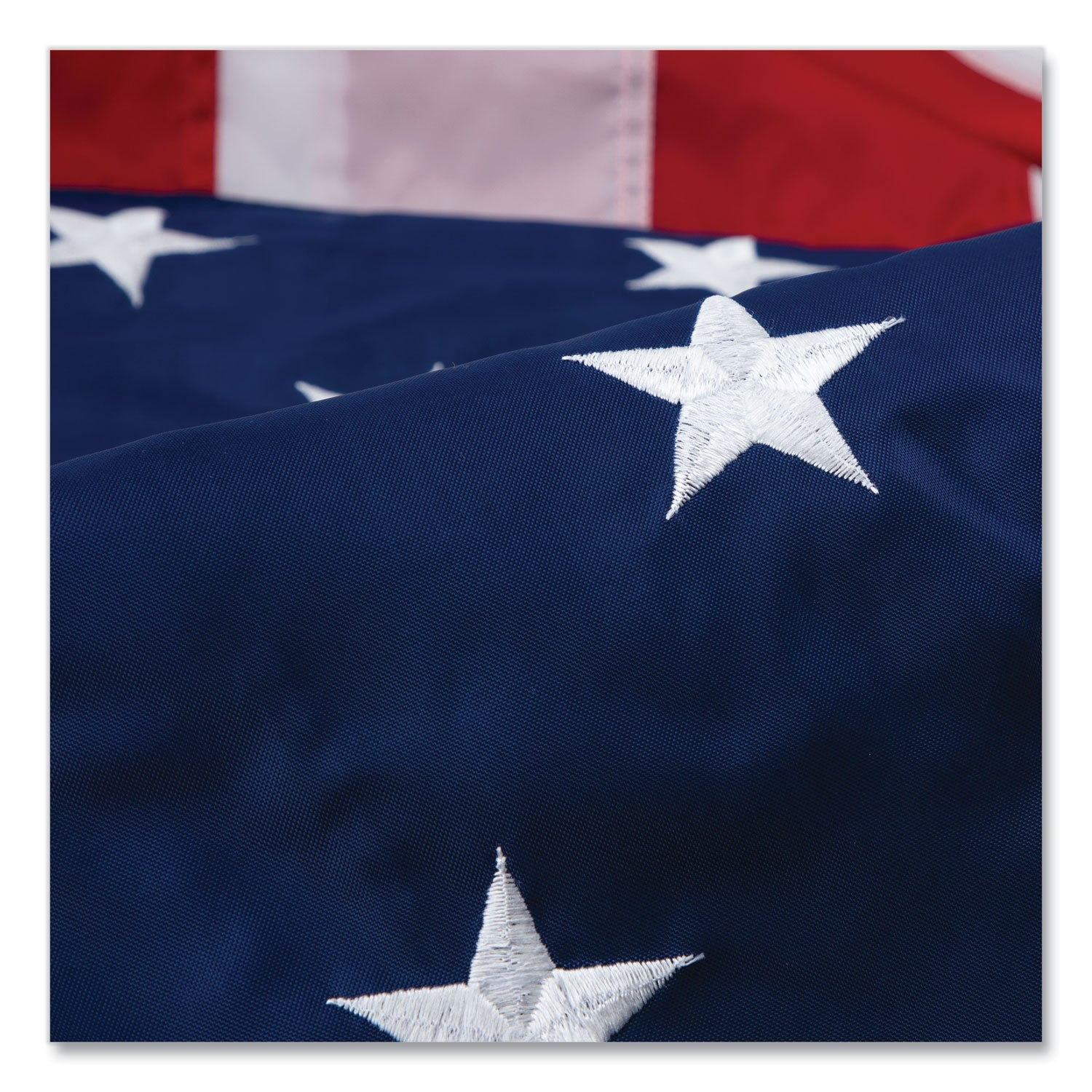 Advantus Heavyweight Nylon All-Weather American Flag 72x48 Inch - Durable Outdoor US Flag for Patio, Garden & Backyard Decor