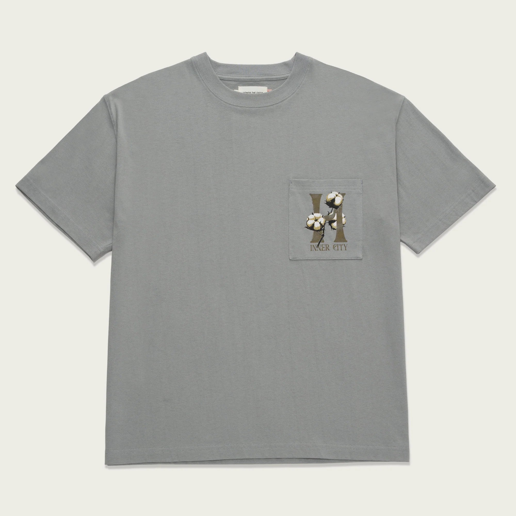 Honor the Gift Premium Cotton T-Shirt for Men - Slate Gray Casual Tee for Everyday Wear & Street Style Outfits