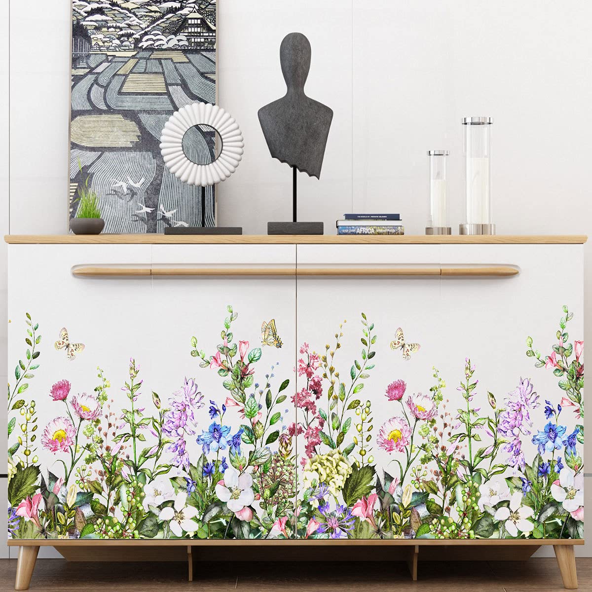 Dream Flower Wall Stickers - Creative Removable DIY Floral Decals for Living Room, Bedroom & TV Wall Decor | Perfect for Home, Wedding & Nursery Decorations