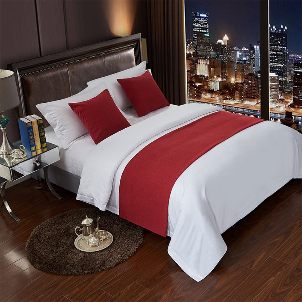 Luxury Hotel Bed Runner Scarf - Soft & Comfortable Bedspread Protector for Twin, Queen, King Size Beds - Perfect for Guesthouses, Bed & Breakfasts, and Home Bedroom Decor