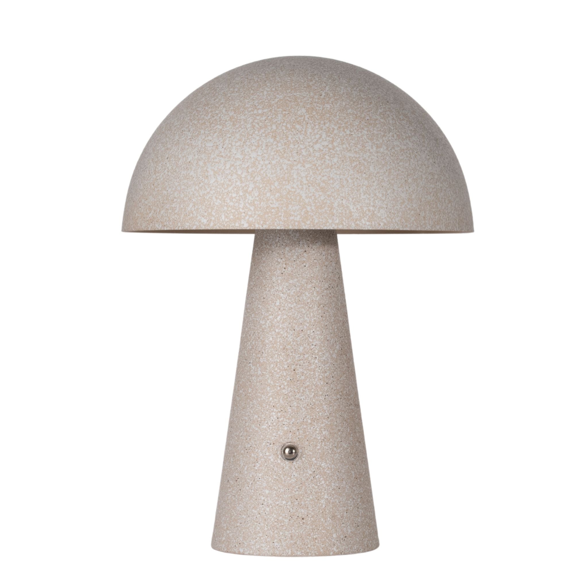 DESIGNSTUFF Loui Portable Table Lamp - Rechargeable LED Night Light, Dimmable & Touch Control, Sand Color - Perfect for Bedroom, Nursery, Office & Travel