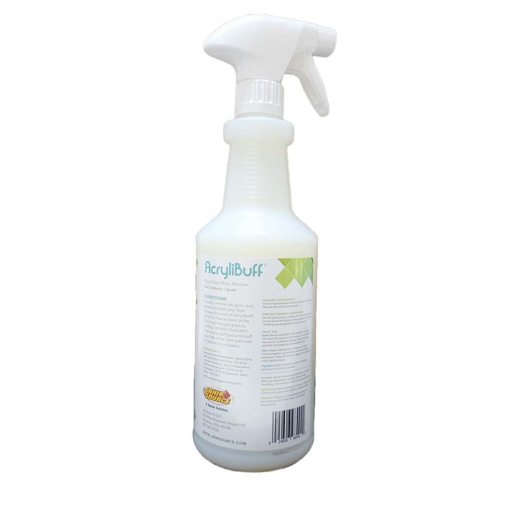 Acrylibuff Spray On Gloss Restorer - High Shine Car Wax & Polish (Quart, Case of 12) - Perfect for Auto Detailing, Show Car Prep & Paint Restoration