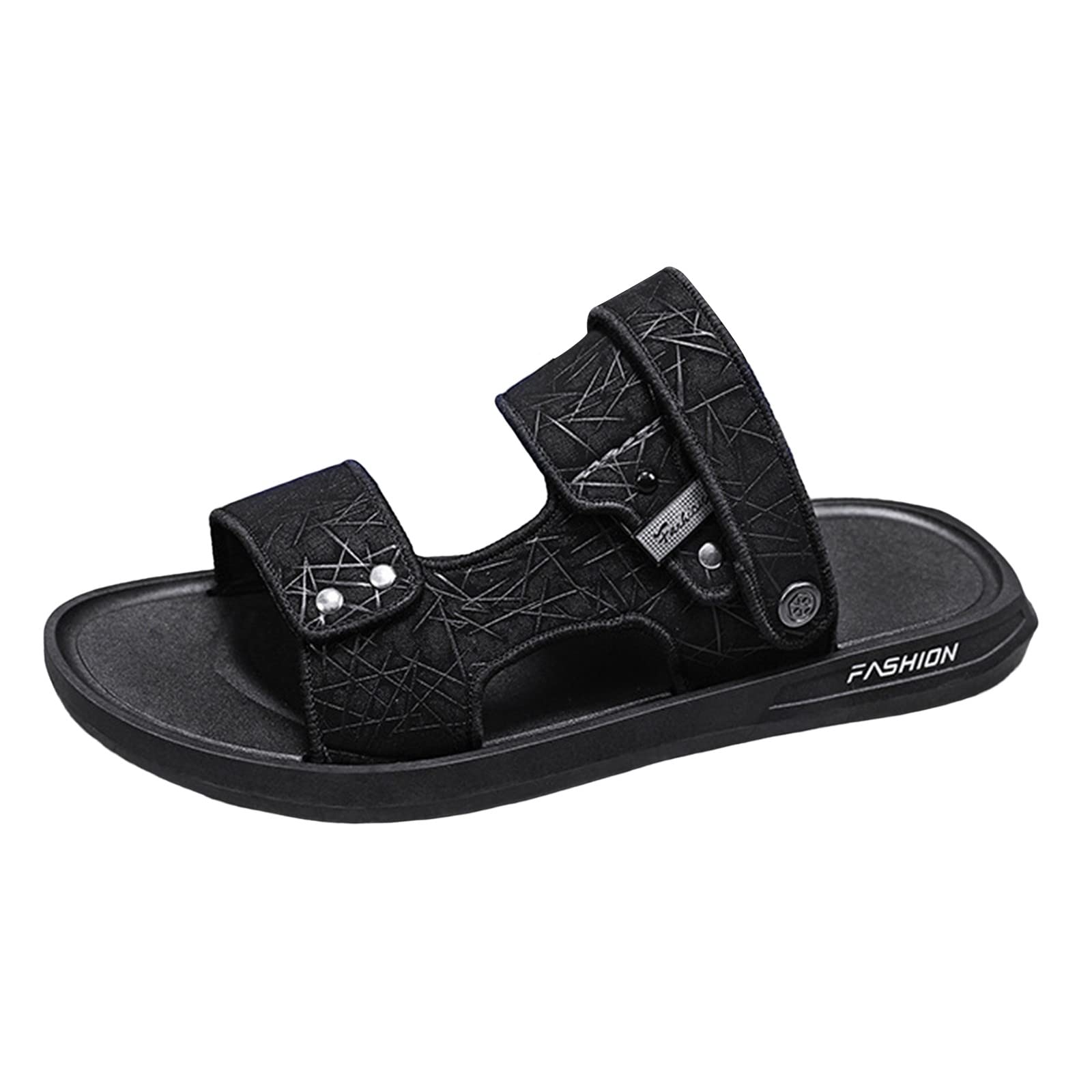 **Men's Dual Use Flat Sandals & Slippers - Comfortable Beach & Shower Shoes for Men - Size 13 - Perfect for Pool, Travel, and Casual Wear**