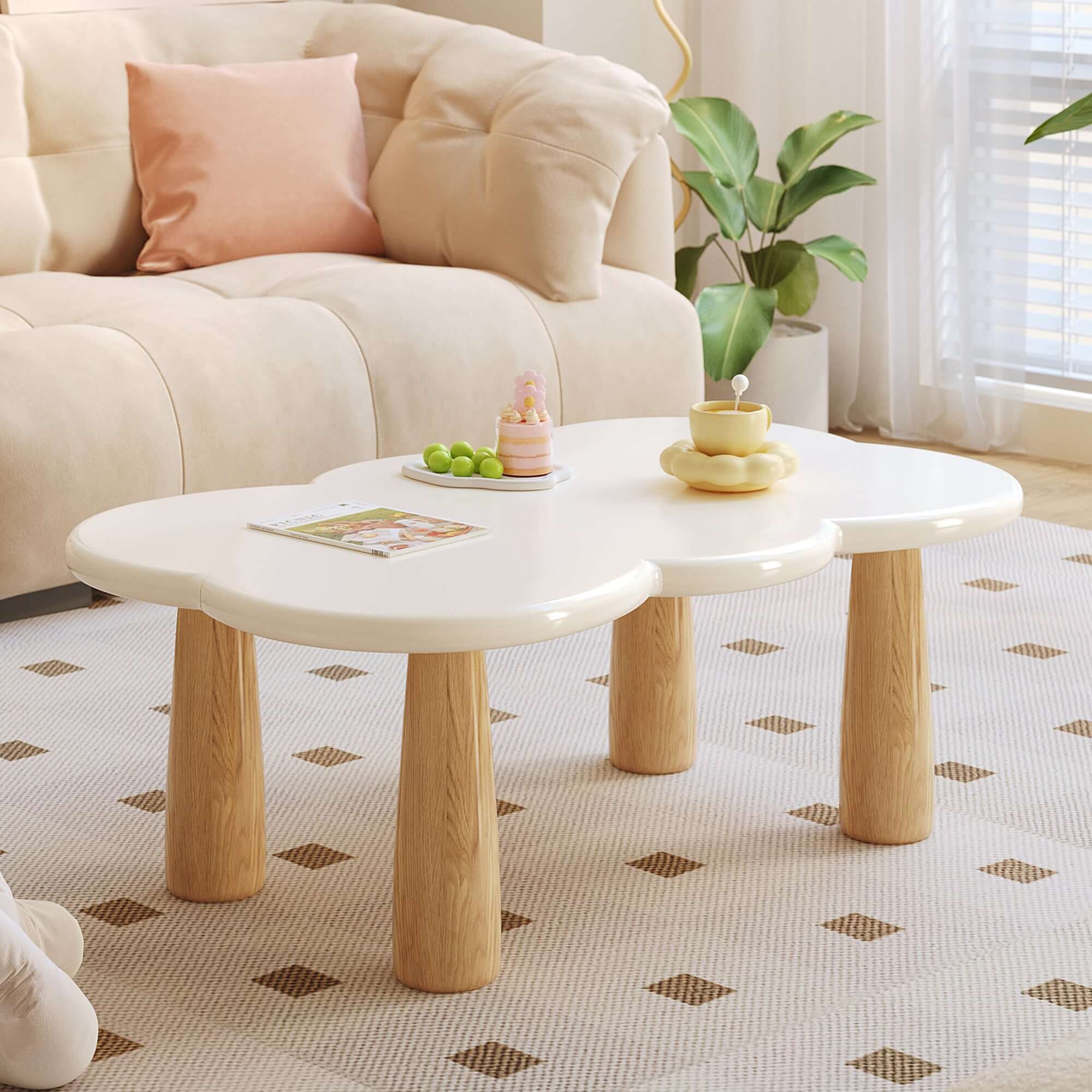 Modern Creative Cloud Coffee Table - Stylish & Functional Living Room Furniture for Home Decor & Small Spaces
