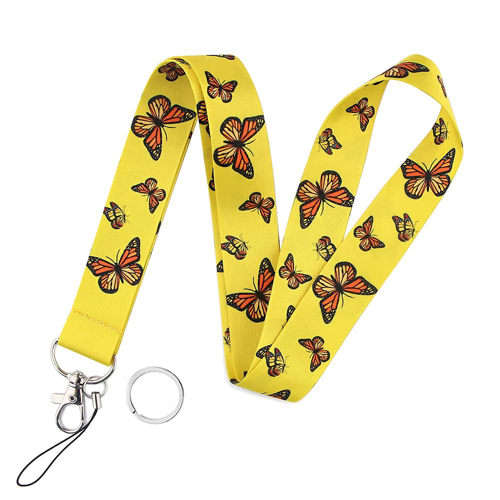 Yiflin Stylish and Durable Neck Lanyard for Keys, Wallet, ID Card Holder - Adjustable Keychain Lanyard for Women, Men, Teachers - Perfect for Office, School, Events and Travel Accessories