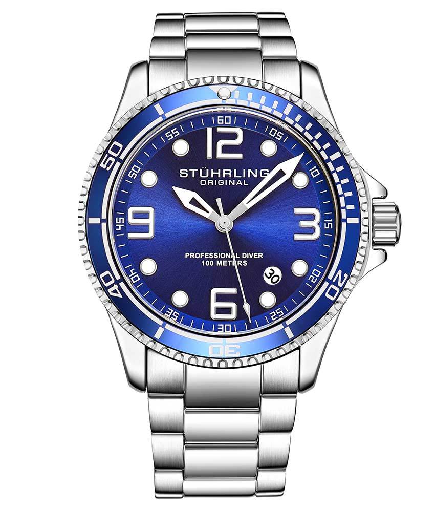 3930 Quartz 43mm Diver Watch - Waterproof Stainless Steel Sports Watch for Men - Perfect for Swimming, Diving & Outdoor Adventures