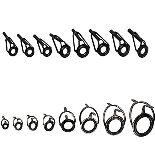 16-Piece Fishing Rod Repair Kit - Stainless Steel & Ceramic Ring Guide Tips for Rod Top Replacement - Perfect for Freshwater & Saltwater Fishing Gear Maintenance