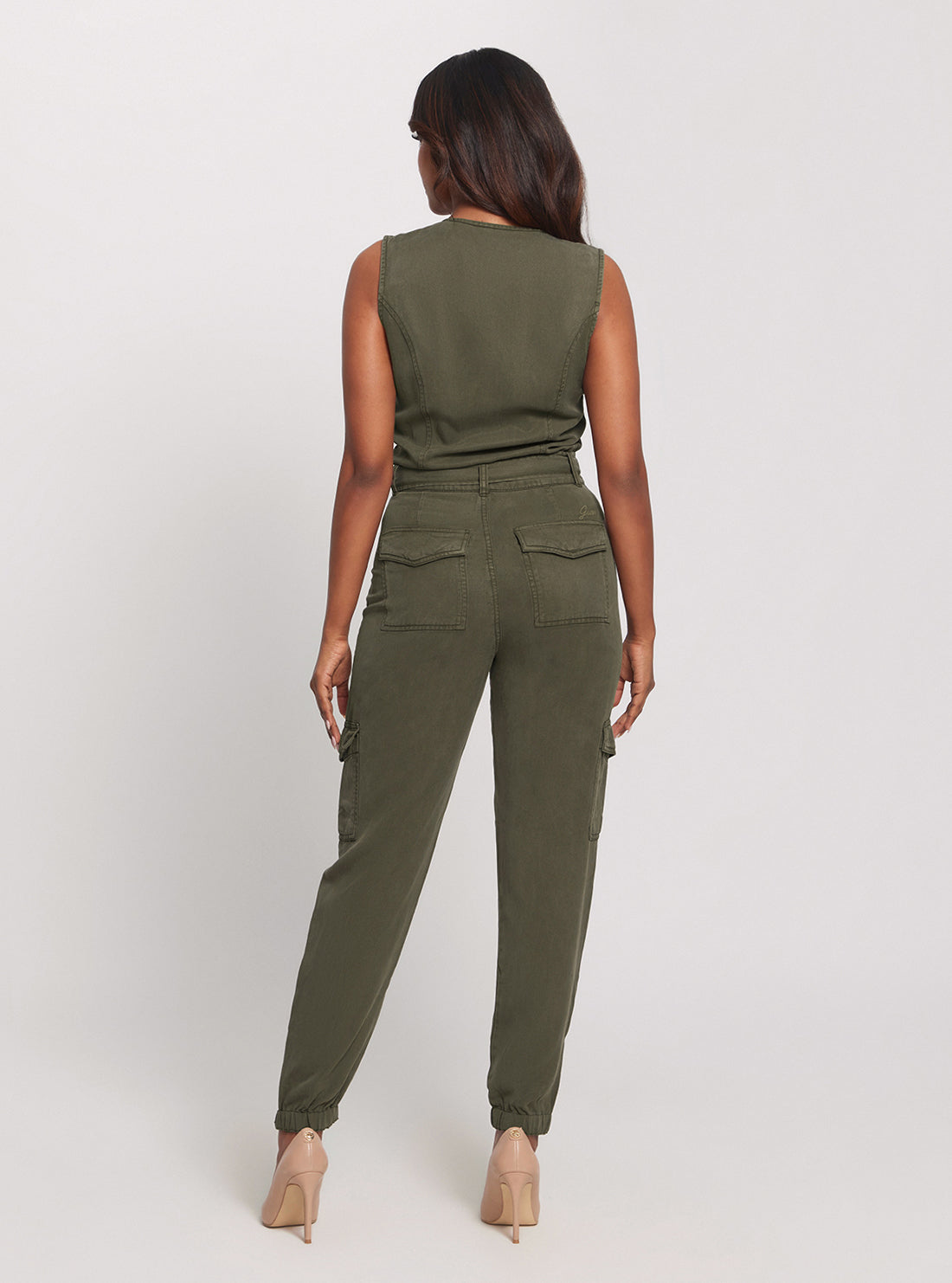 Eco-Friendly Green Indy Jumpsuit for Women - Sustainable Fashion for Outdoor Adventures & Casual Wear