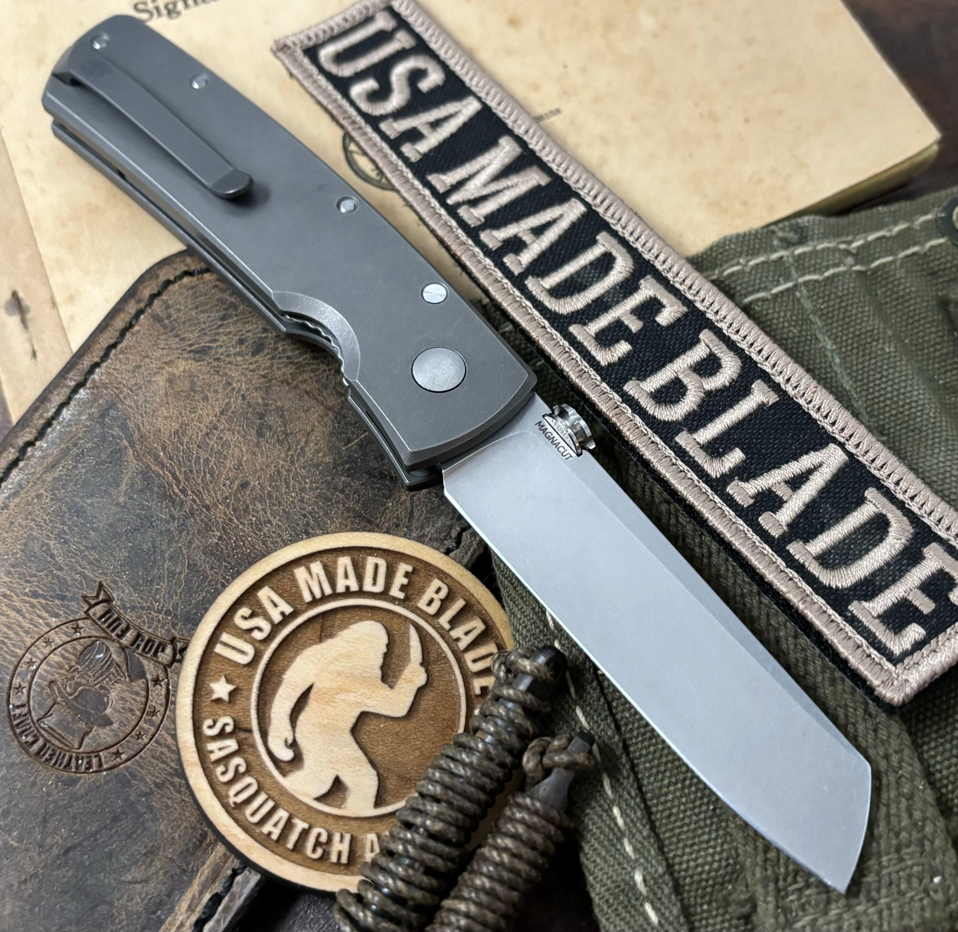 Tactile Knife Co. Mariner 2 Full Titanium Liner Lock Folding Knife - MagnaCut Blade for EDC, Outdoor Adventures & Survival Gear