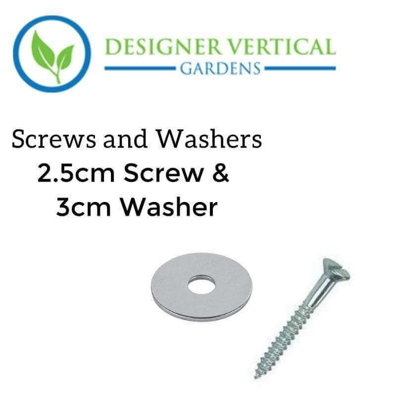 2.5cm Screw and 3cm Washer Kit for Wood & Drywall - Heavy Duty Fasteners (25 or 100 Pack) - Perfect for DIY Furniture Assembly, Home Repairs & Construction Projects