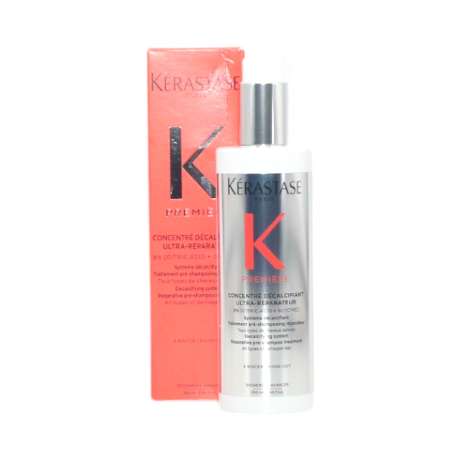Kerastase Premiere Concentre Decalcifiant Ultra Reparateur Shampoo 8.45 oz - Repairing & Detoxifying Hair Shampoo for Damaged Hair - Perfect for Post-Swimming, Hard Water & Chemical Treatment Recovery