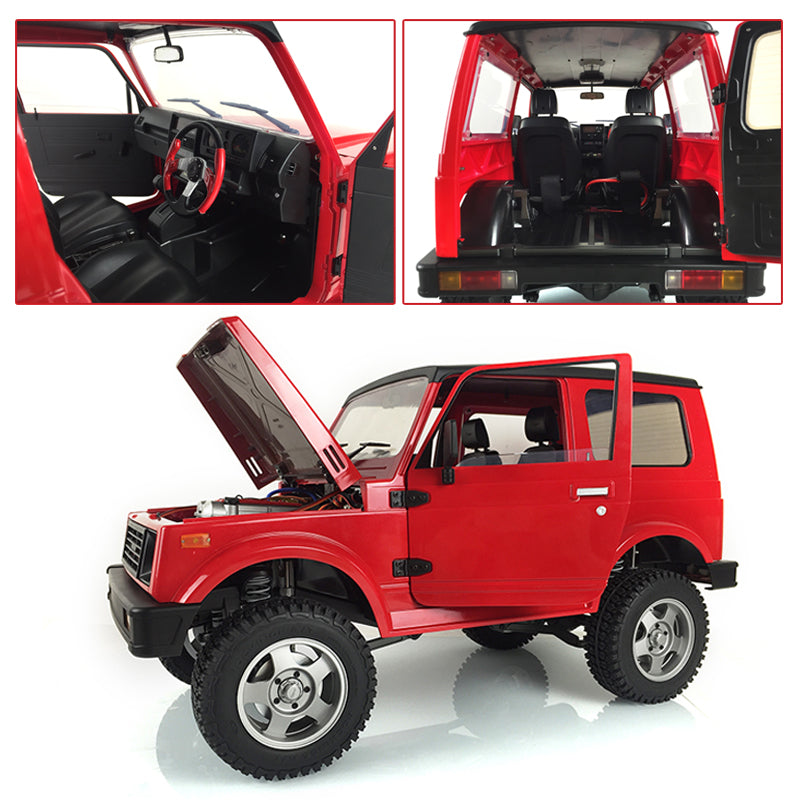 1/6 Scale RC Capo Racing Crawler SIXER1 - Metal Chassis, Unassembled Plastic Cabin Car Shell with Motor, Servo, ESC & Radio System - Perfect for Off-Road Rock Crawling & RC Car Enthusiasts