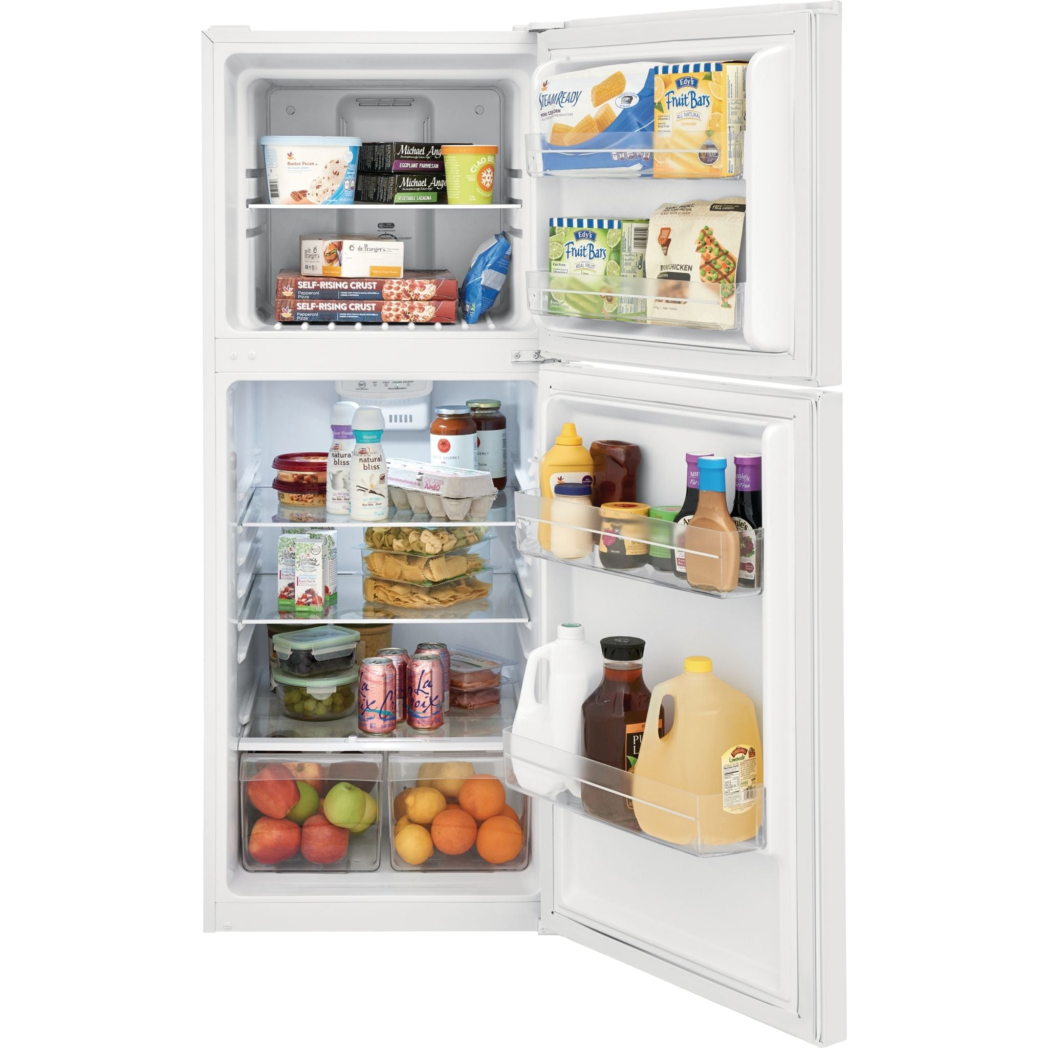 Frigidaire FFET1022UW 18.2 Cu. Ft. Top Freezer Refrigerator in White - Energy Efficient, Spacious Design for Kitchens & Small Apartments