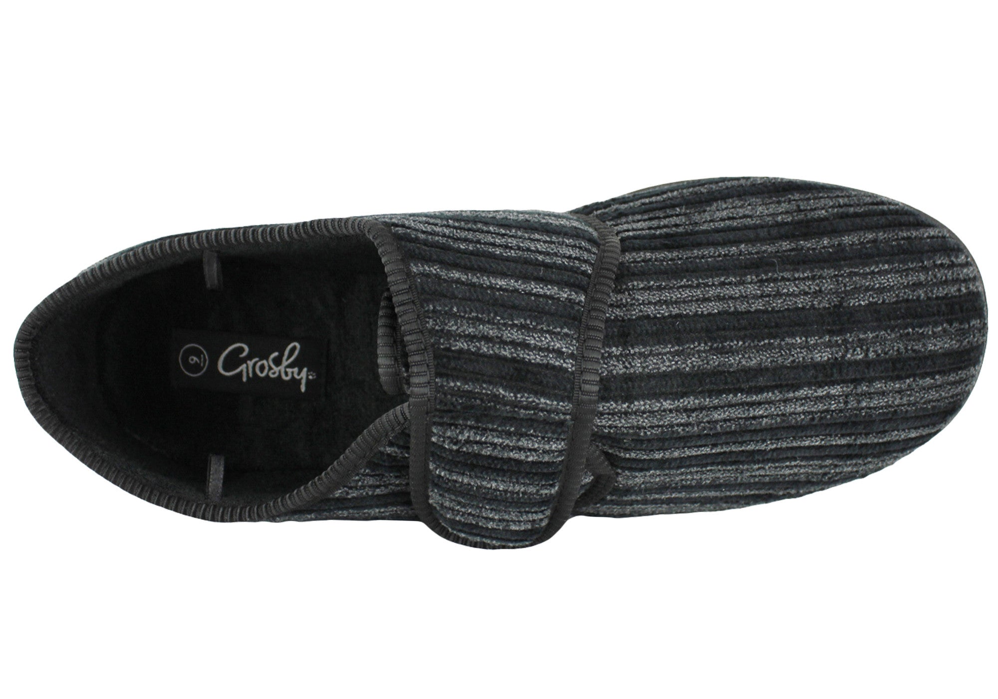 Grosby Thurston Men's Adjustable Strap Indoor Slippers - Comfortable House Shoes for Home, Lounge & Relaxation