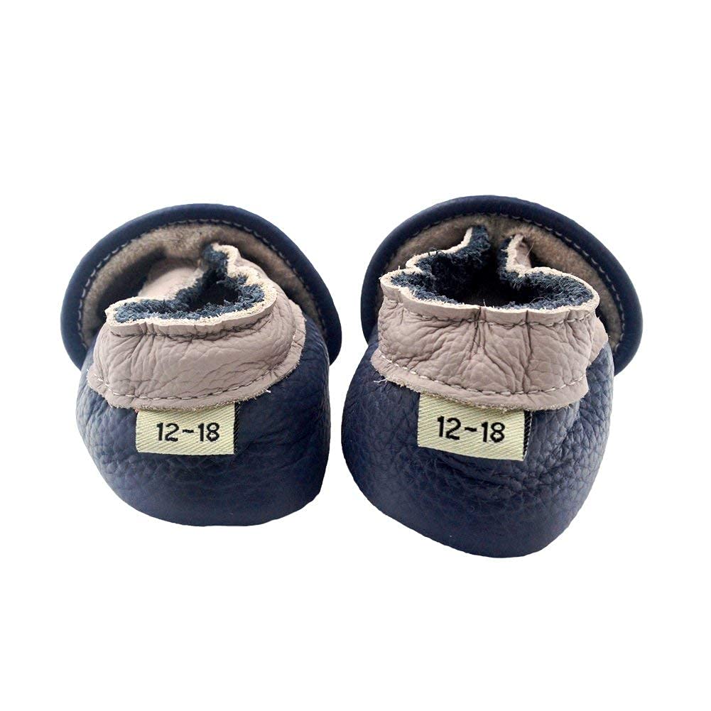 iEvolve Baby Soft Sole First Walker Shoes for Girls & Boys - Non-Slip Crib Moccasins for Newborn to Toddler - Perfect for Indoor Play, First Steps & Special Occasions