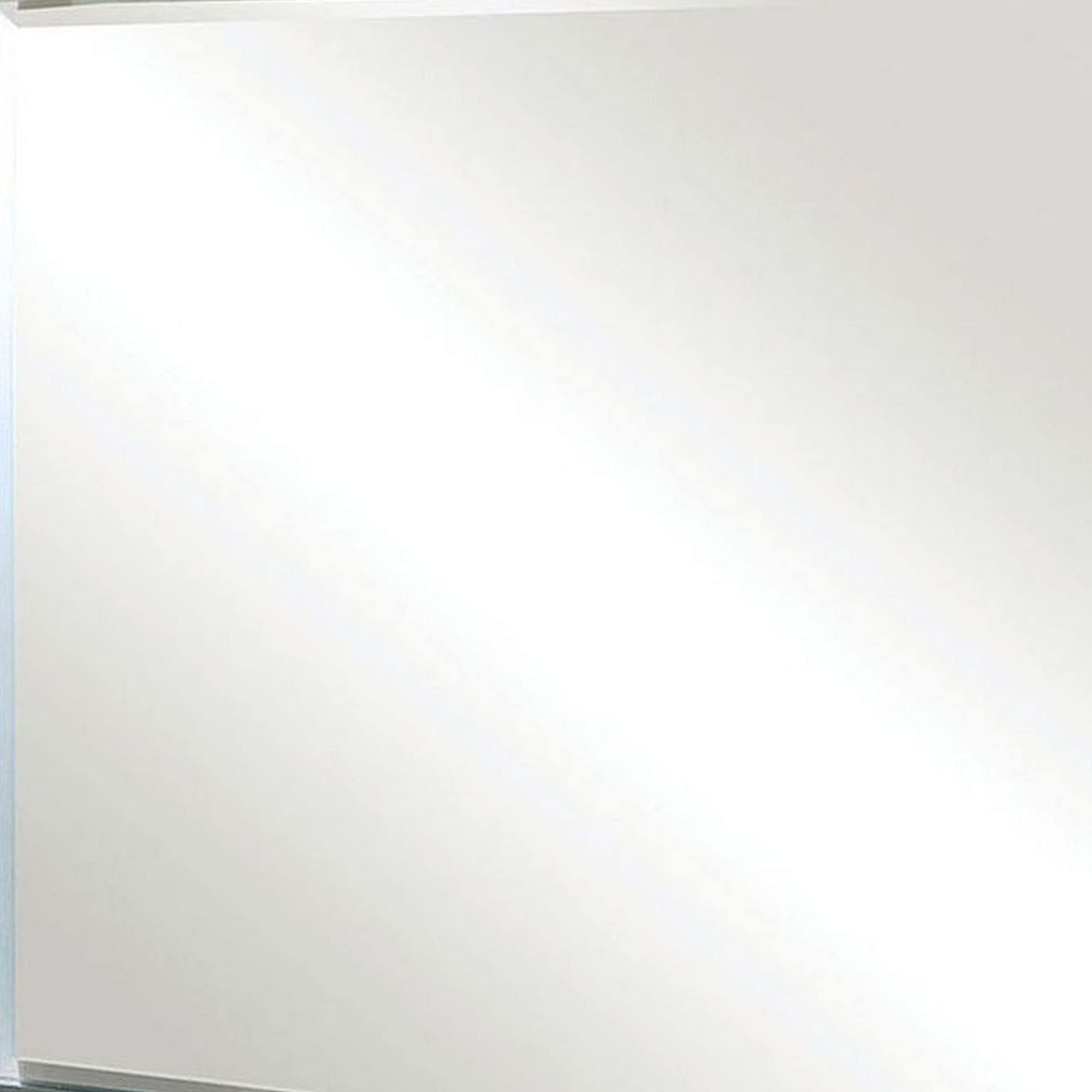 Benjara Silver LED Mirror with Mirrored Trim Accent - Modern Bathroom Vanity Mirror with Lights for Makeup & Shaving, Perfect for Bedroom or Dressing Room