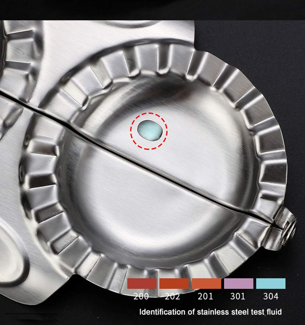 Premium Stainless Steel Dumpling Maker - Manual Ravioli, Gyoza, Pierogi Press Mold for Homemade Pasta & Pastry | Durable Kitchen Tool for Asian, Italian Cuisine | Perfect for Family Cooking, Meal Prep & Party Snacks