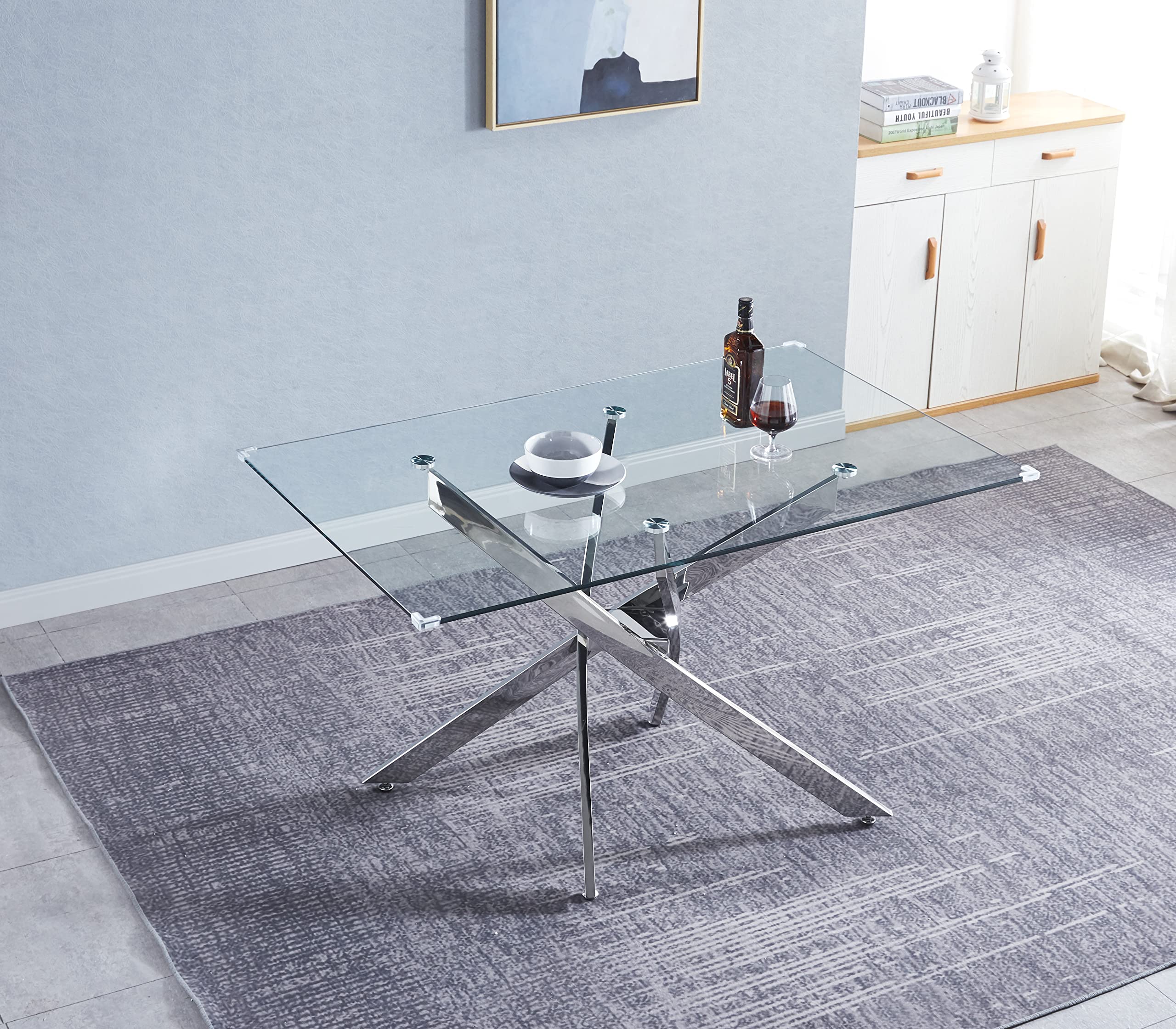 Modern Glass Dining Table - 0.39