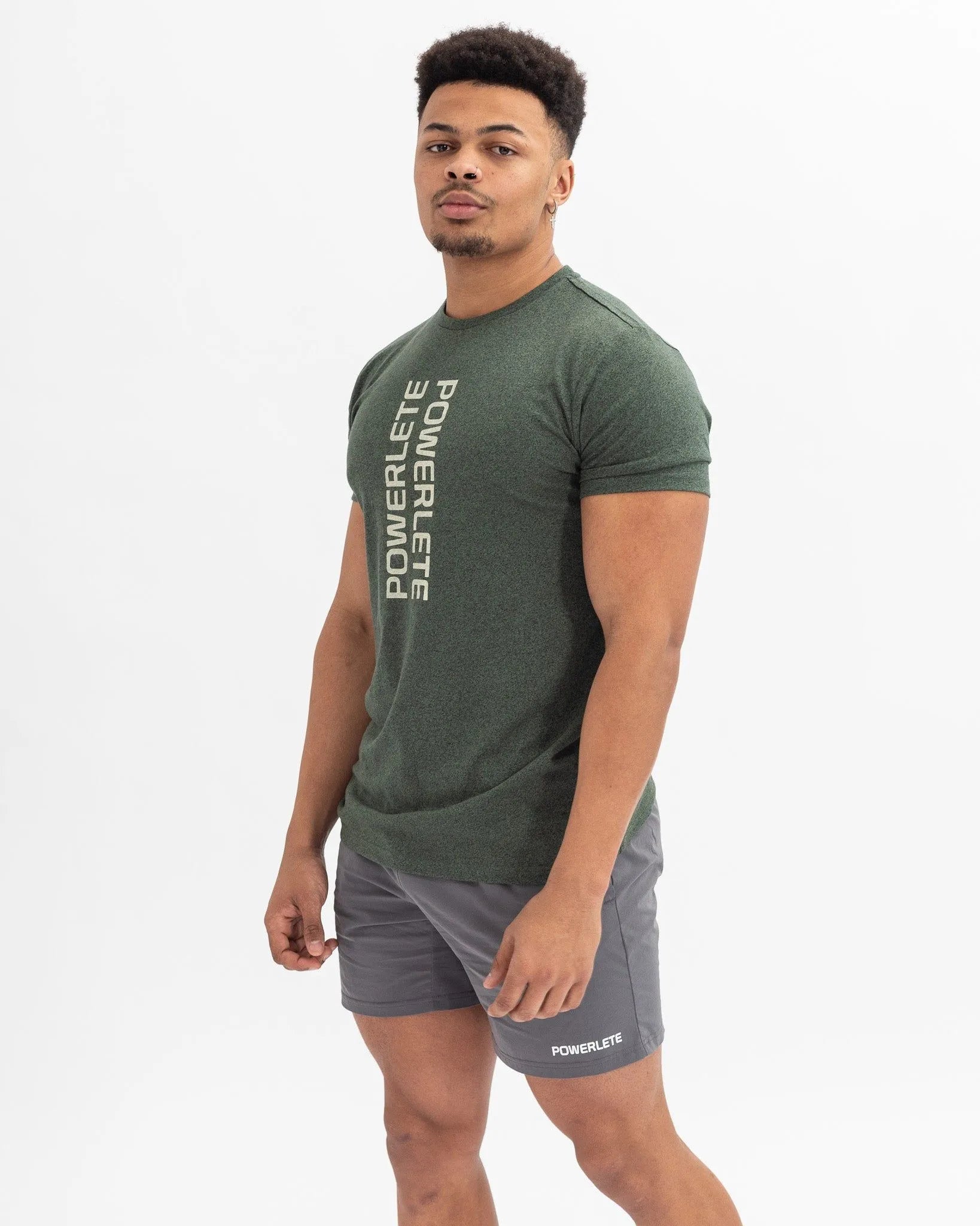 Powerlete Evolve Men's Performance T-Shirt - Breathable, Quick-Dry, Comfort Fit - Marine Green - Ideal for Gym, Running & Outdoor Activities
