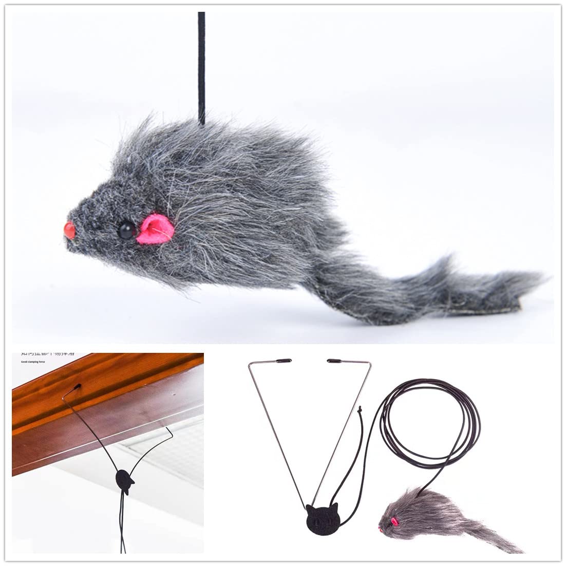 Kalimdor Interactive Cat Feather Toys - Retractable Teaser Wand with Hanging String for Indoor Cats & Kittens (2 Pack) | Fun Play Chase Exercise & Mental Stimulation for Bored Cats | Perfect for Playtime, Training & Bonding