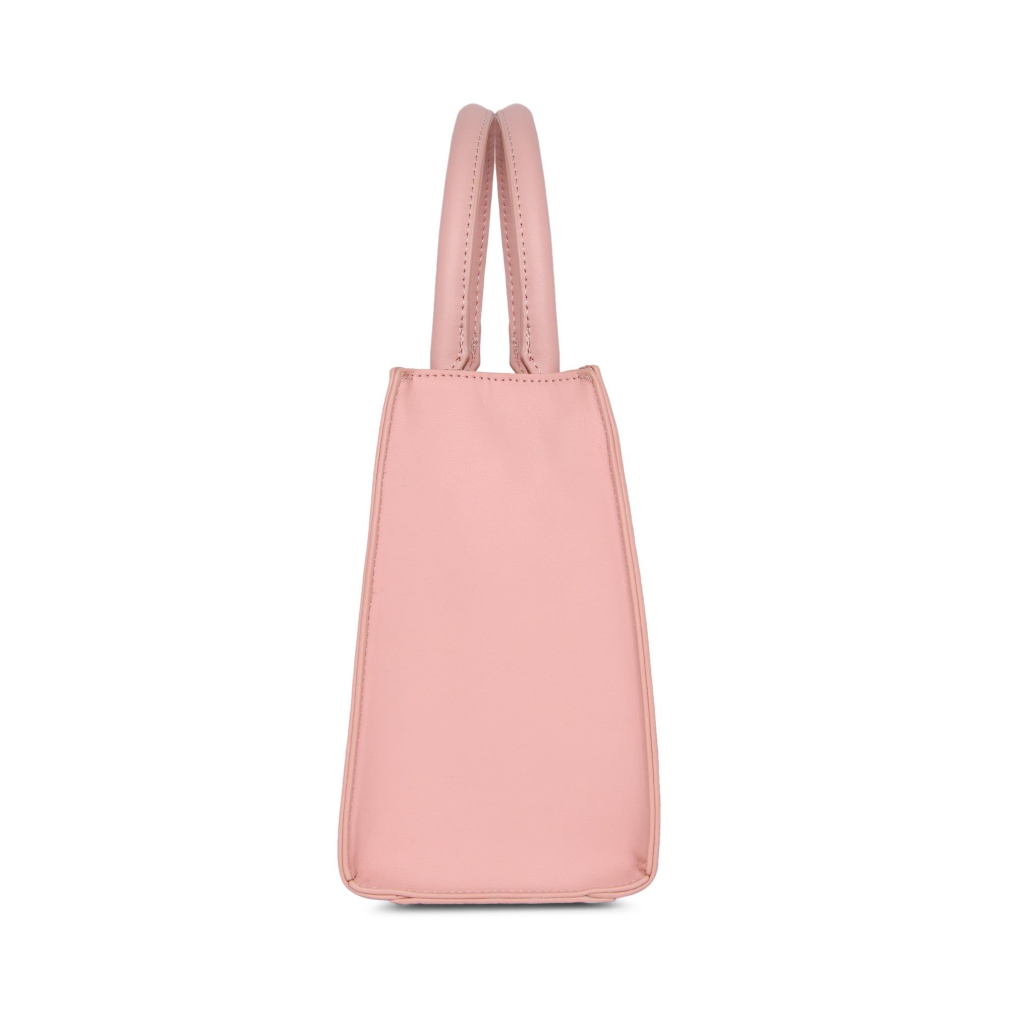 Lavie Luxe Light Pink Medium Women's Lock Satchel Handbag - Stylish Crossbody Purse for Work, Travel & Everyday Use