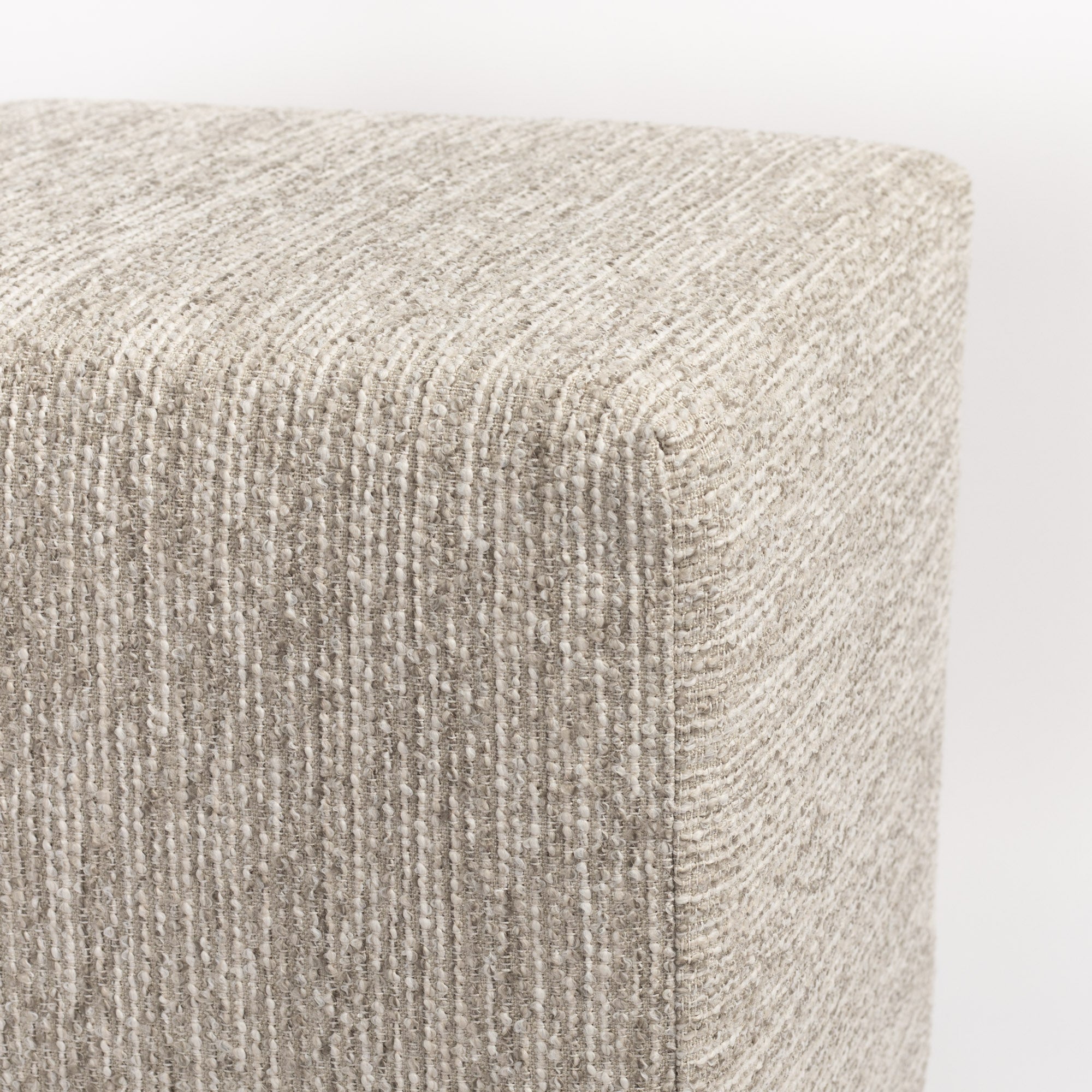 Natura 16x16 Cube Ottoman with Linen Fabric - Stylish Storage Ottoman for Living Room, Bedroom & Home Decor - Perfect for Extra Seating and Storage