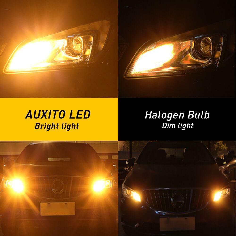 1156 BA15S 7506 LED Bulb - CANBUS Error Free Turn Signal Light with Built-in Load Resistor, 2200K Amber Yellow, 2800LM - Perfect for Cars, Trucks, Motorcycles & Off-Road Vehicles