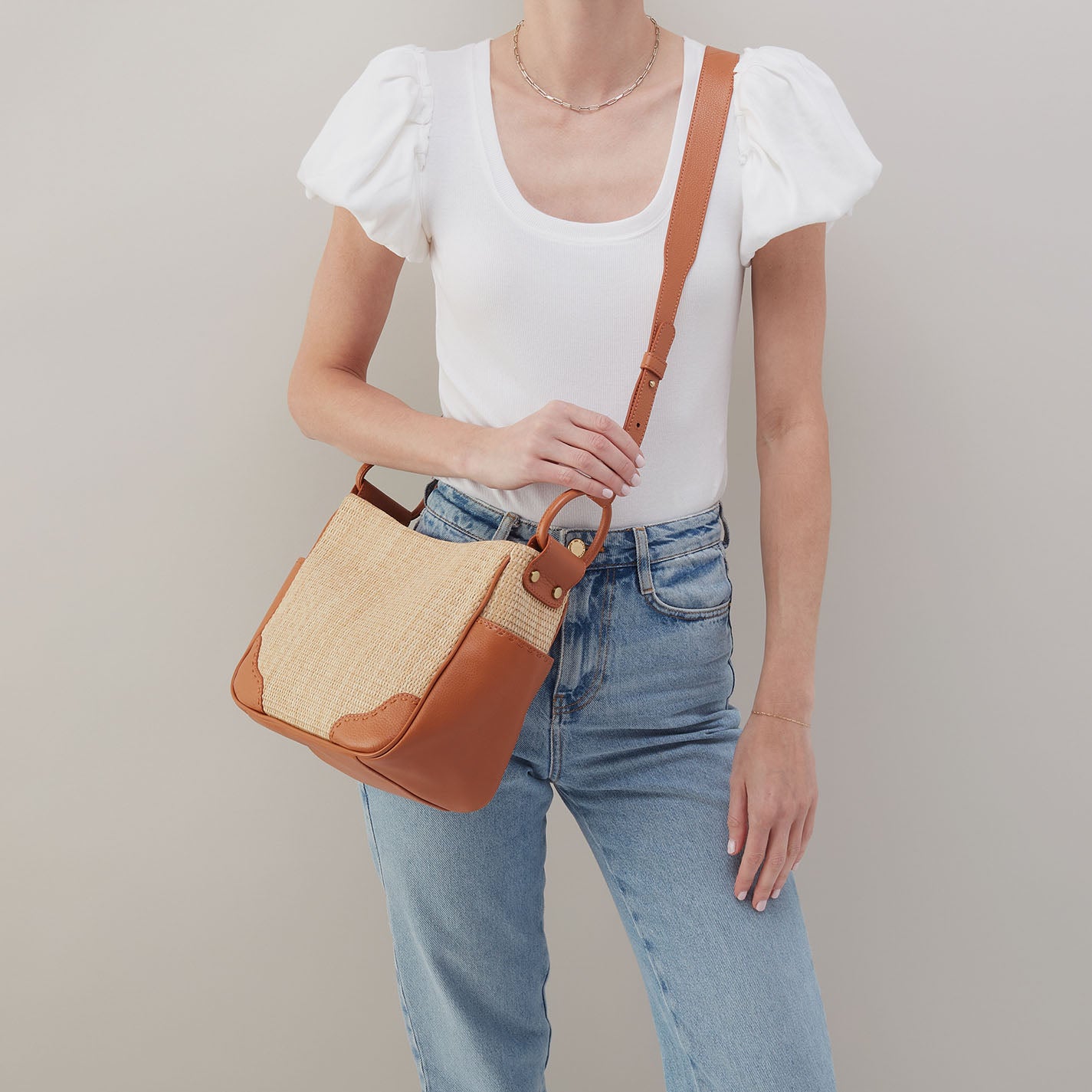 Sheila Crossbody Woven Straw Handbag - Natural Straw Weave for Women - Perfect for Beach, Travel & Summer Outfits