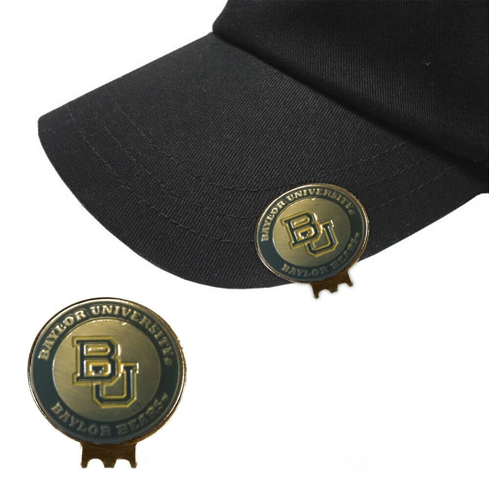 Premium Stainless Steel Magnetic Golf Hat Clip with 2 Double-Sided Ball Markers - Secure Cap Attachment for Golfers - Perfect for Course Play & Practice Sessions