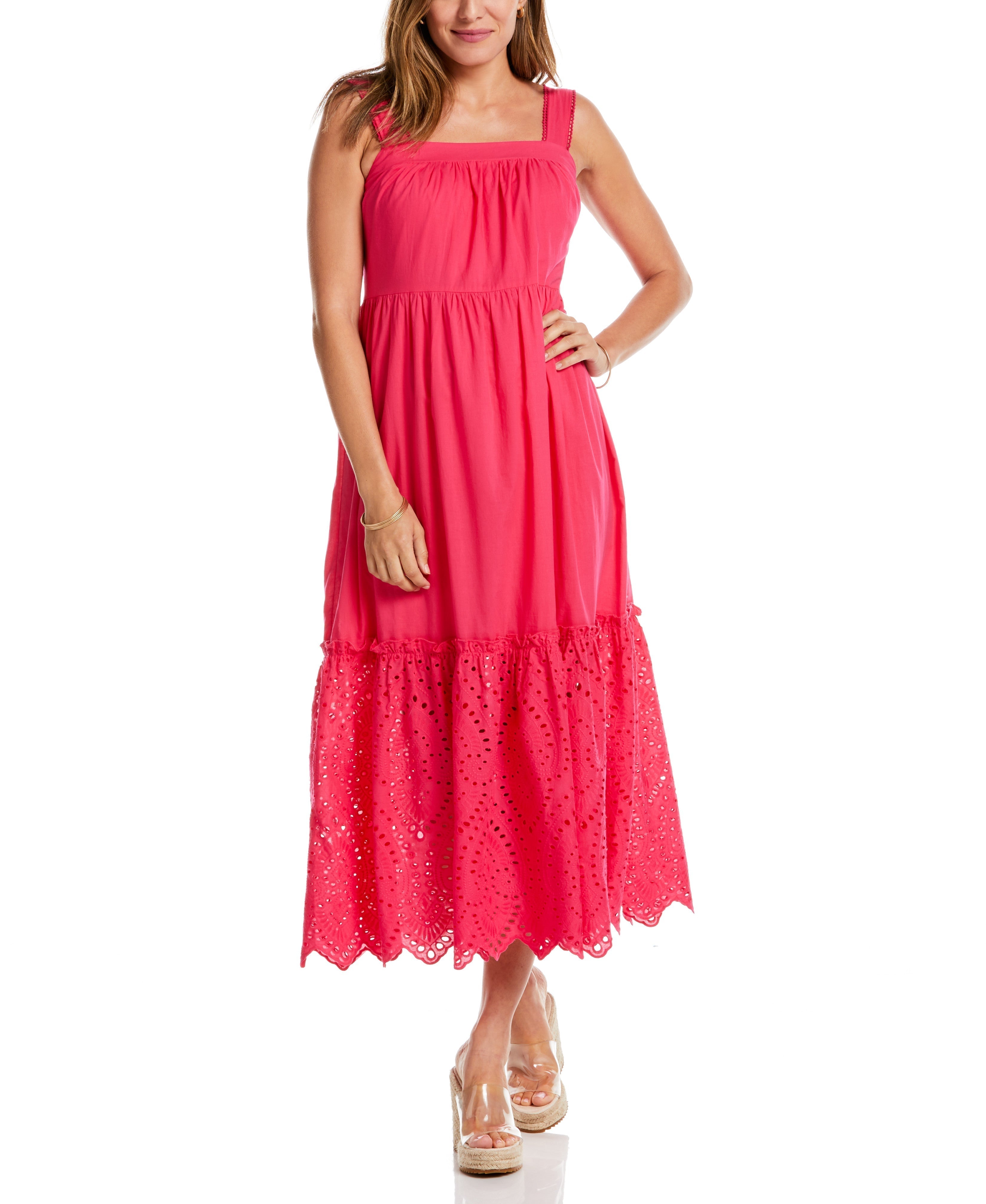Elegant Tiered Midi Dress for Women - Flowy Summer Maxi Dress with Ruffle Hem - Perfect for Beach Vacation, Date Night & Casual Outings