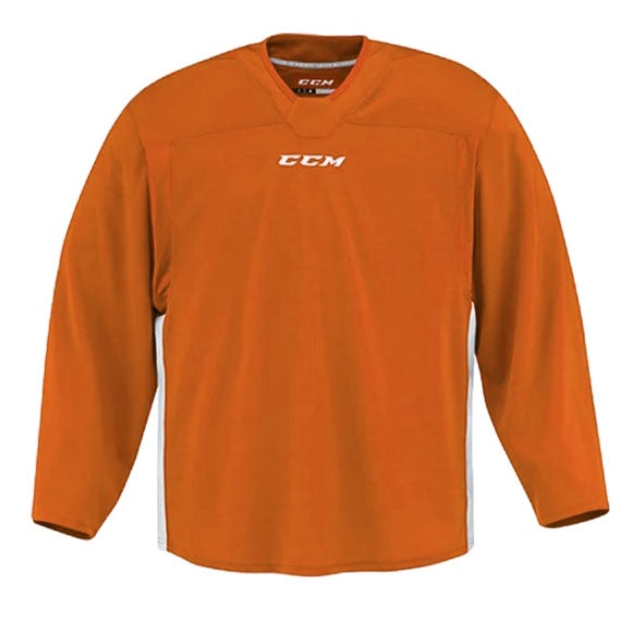CCM Quicklite 60000 Orange/White Custom Hockey Practice Jersey - Lightweight & Breathable for Training & Team Sports