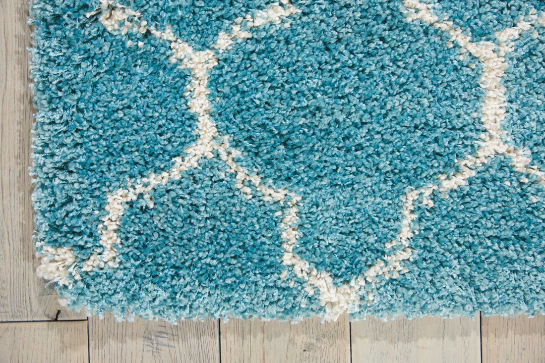 Nourison Amore Moroccan Aqua 7'10