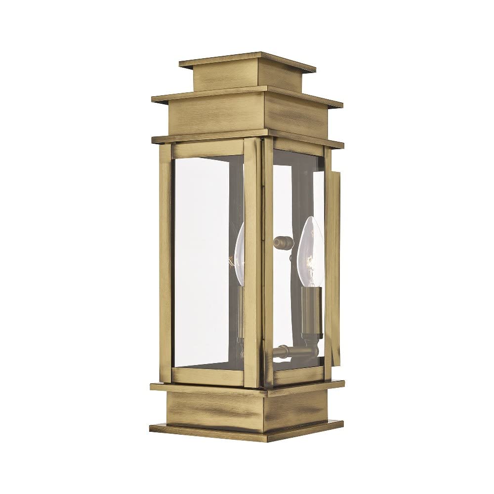 Livex Lighting Princeton Outdoor Wall Lantern - Bronze Finish, 14