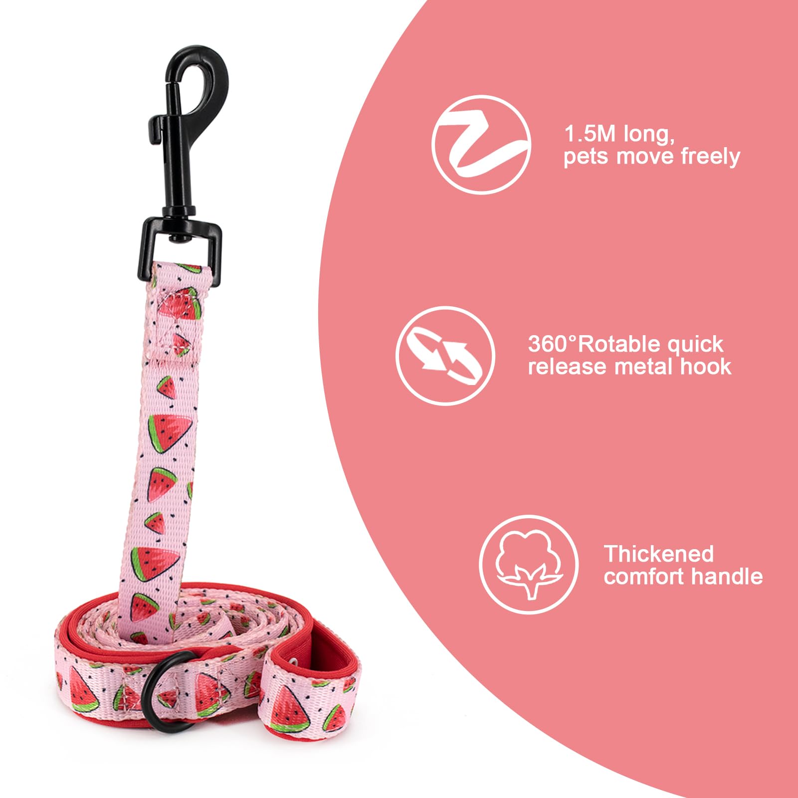 Coowone Adjustable Dog Harness and Leash Set - Soft Padded Vest Harness for Small, Medium & Large Dogs | Perfect for Walking, Training & Outdoor Adventures