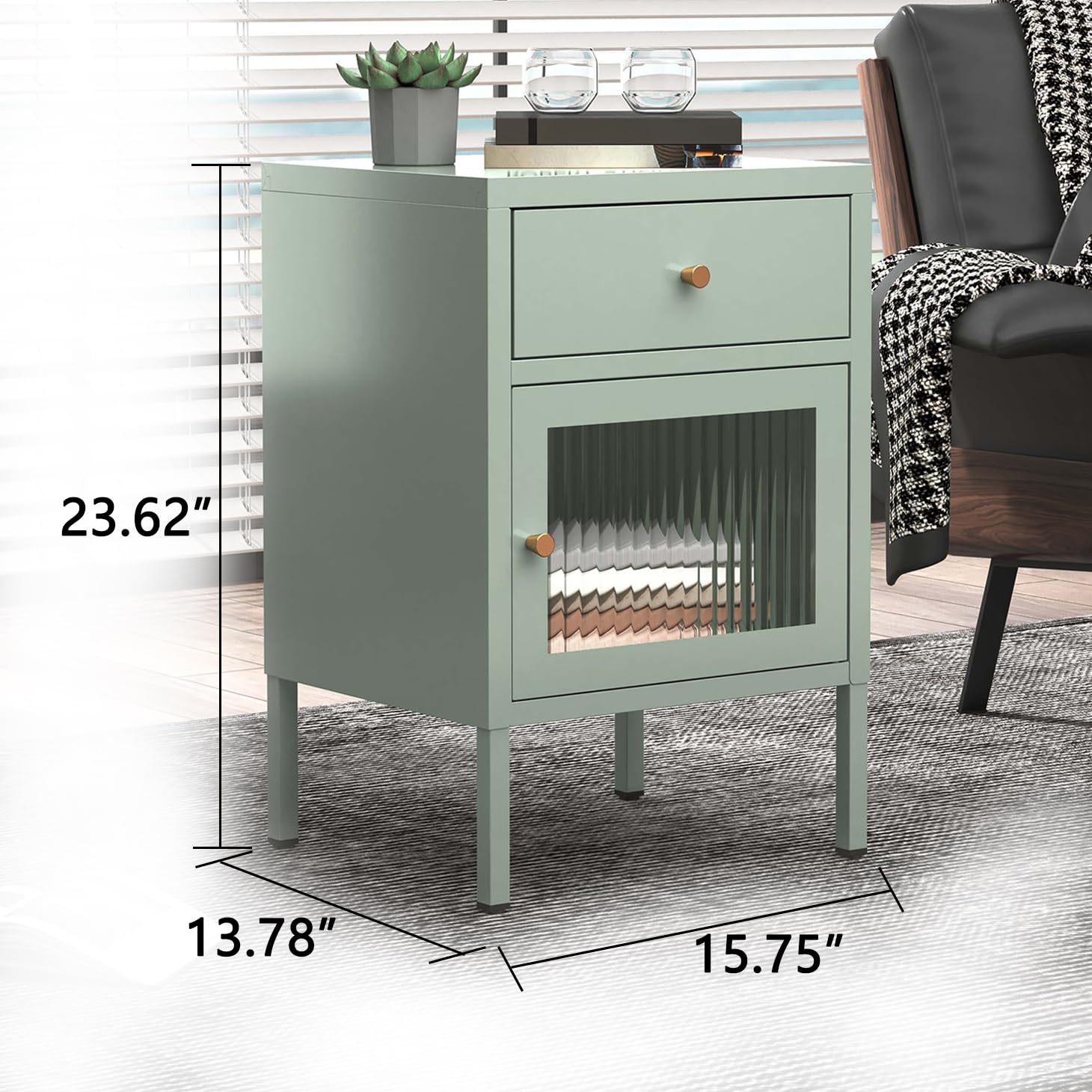 Modern Multifunctional Side Table - 23.6