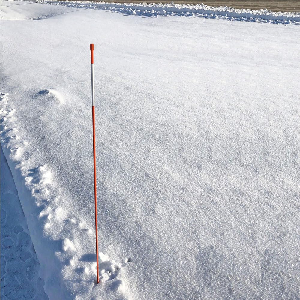 500 Pack 5/16 Inch Fiberglass Pathway Markers - Flexible & Durable Tapered Stakes for Landscaping, Gardening, and Construction Site Marking