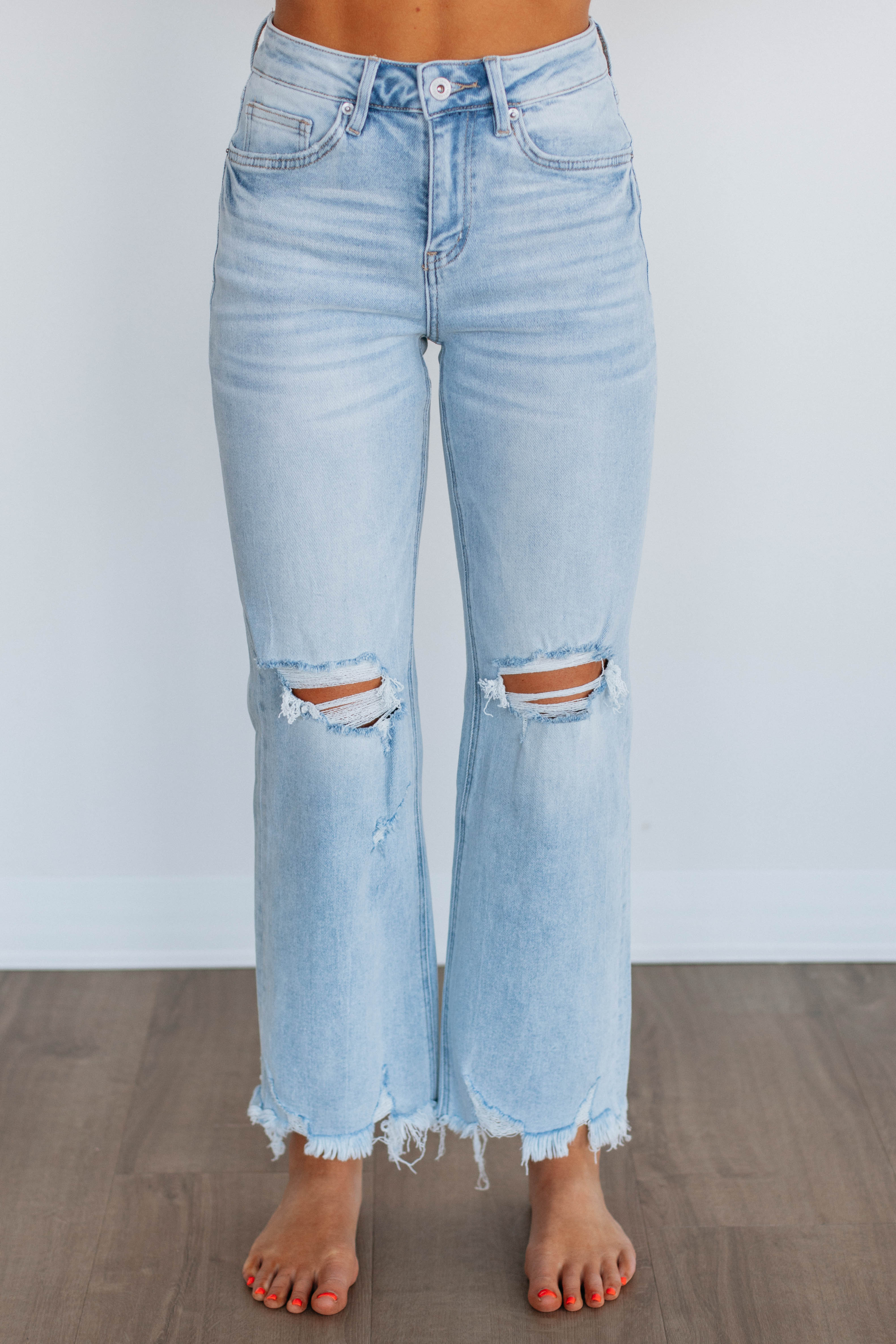 Colton Mica Jeans - Light Wash Distressed Denim Pants for Men | Comfortable Slim Fit Stretch Jeans | Perfect for Casual Wear, Date Nights & Outdoor Activities