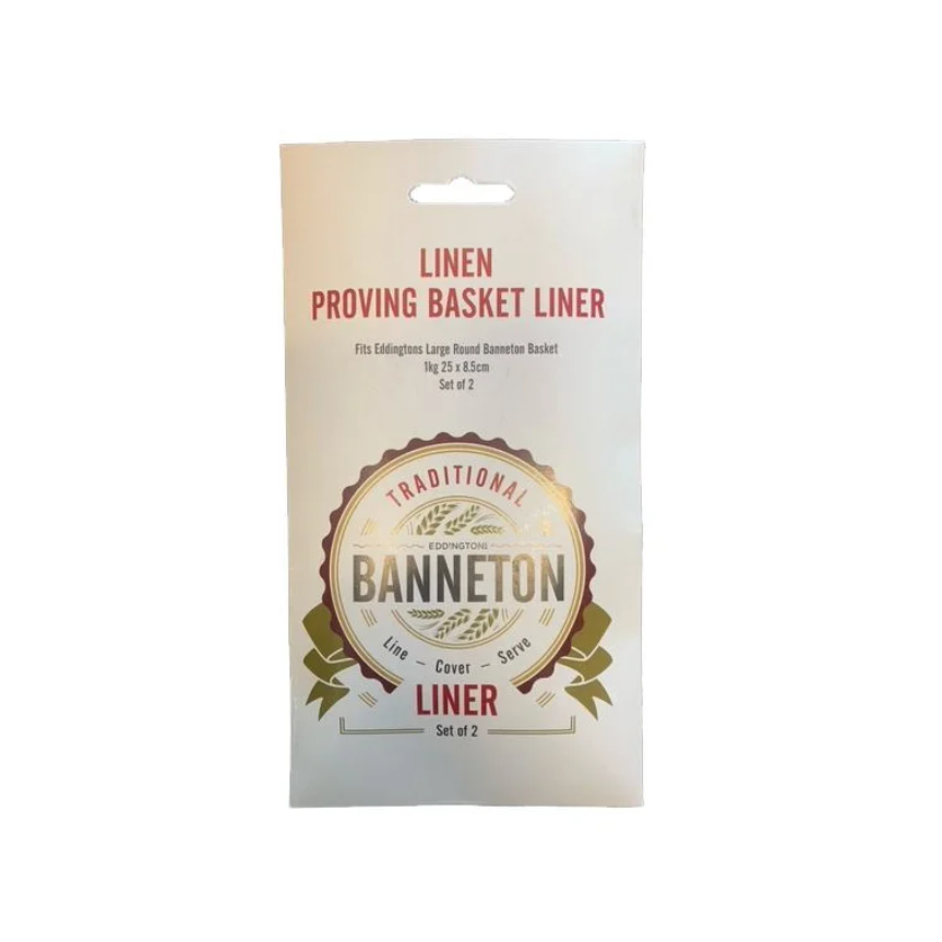 Eddingtons Large Round Proving Basket Liner Set of 2 - Perfect for Bread Dough Rising & Baking, Sourdough, Artisan Loaves, and Homemade Pastries