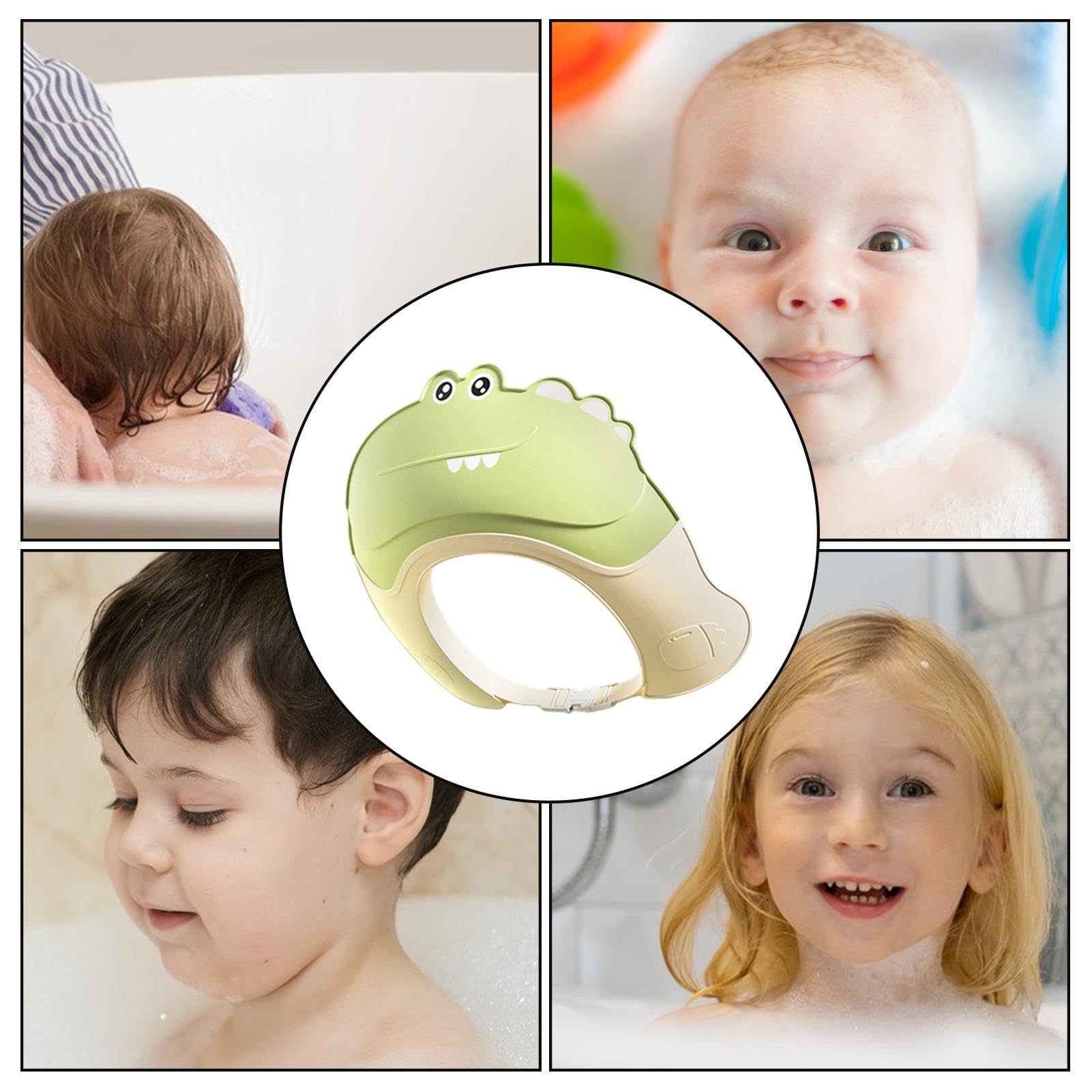 **Adjustable Baby Hair Washing Visor - Soft Bathing Cap with Eye & Ear Protection, Safe Shampoo Shield for Toddlers & Kids | Fun Cartoon Design for Stress-Free Bath Time**    *(Perfect for Mess-Free Baths, Shower Time, and Hair Washing – Ideal for Babies & Toddlers!)*