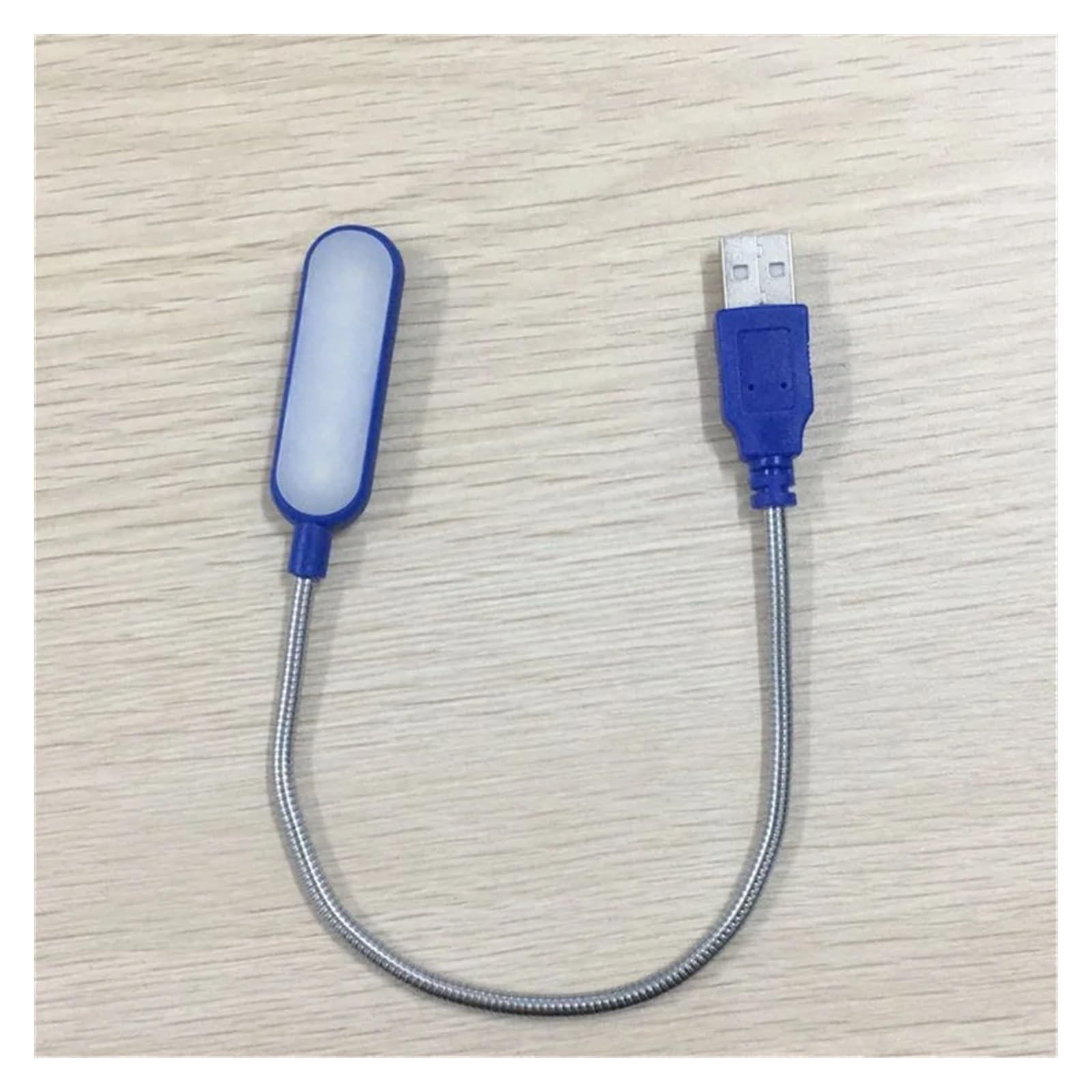 KANGYEBAIHUODIAN Mini 4 LED Book Light - Portable USB Reading Lamp with White/Warm Light - Adjustable Desk Lamp for Laptop, Notebook, PC - Perfect for Night Reading, Studying, Office & Bedroom (Blue)