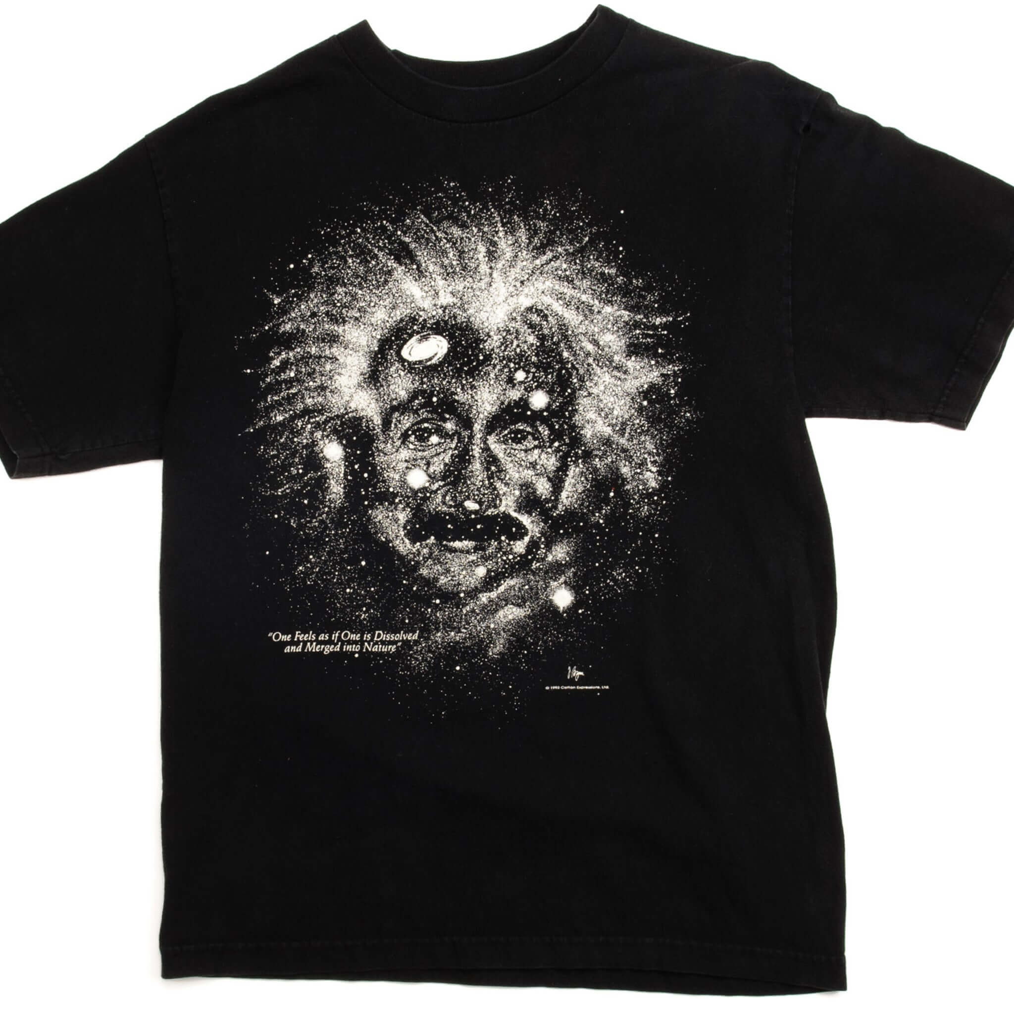 Vintage Glow in The Dark Albert Einstein T-Shirt - Medium Size (1993 Retro Design) - Perfect for Science Lovers, Halloween Costumes & Unique Gifts