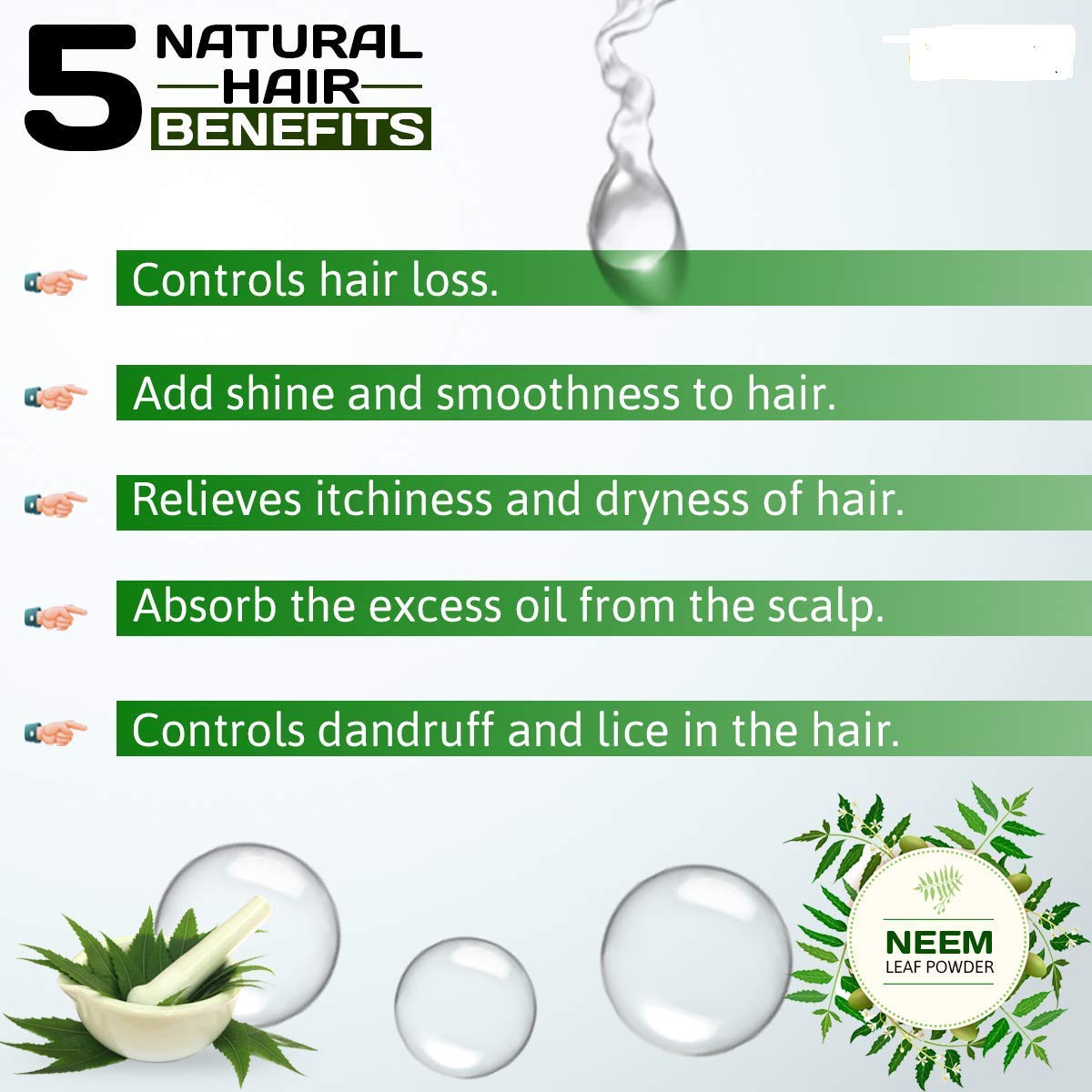 **Pure & Natural Neem Powder for Face & Hair - 100gm | Organic Neem Leaves Powder for Clear Skin & Silky Hair | Acne Treatment, Scalp Care & DIY Beauty**    *(Ideal for homemade face masks, hair treatments, and natural skincare routines!)*