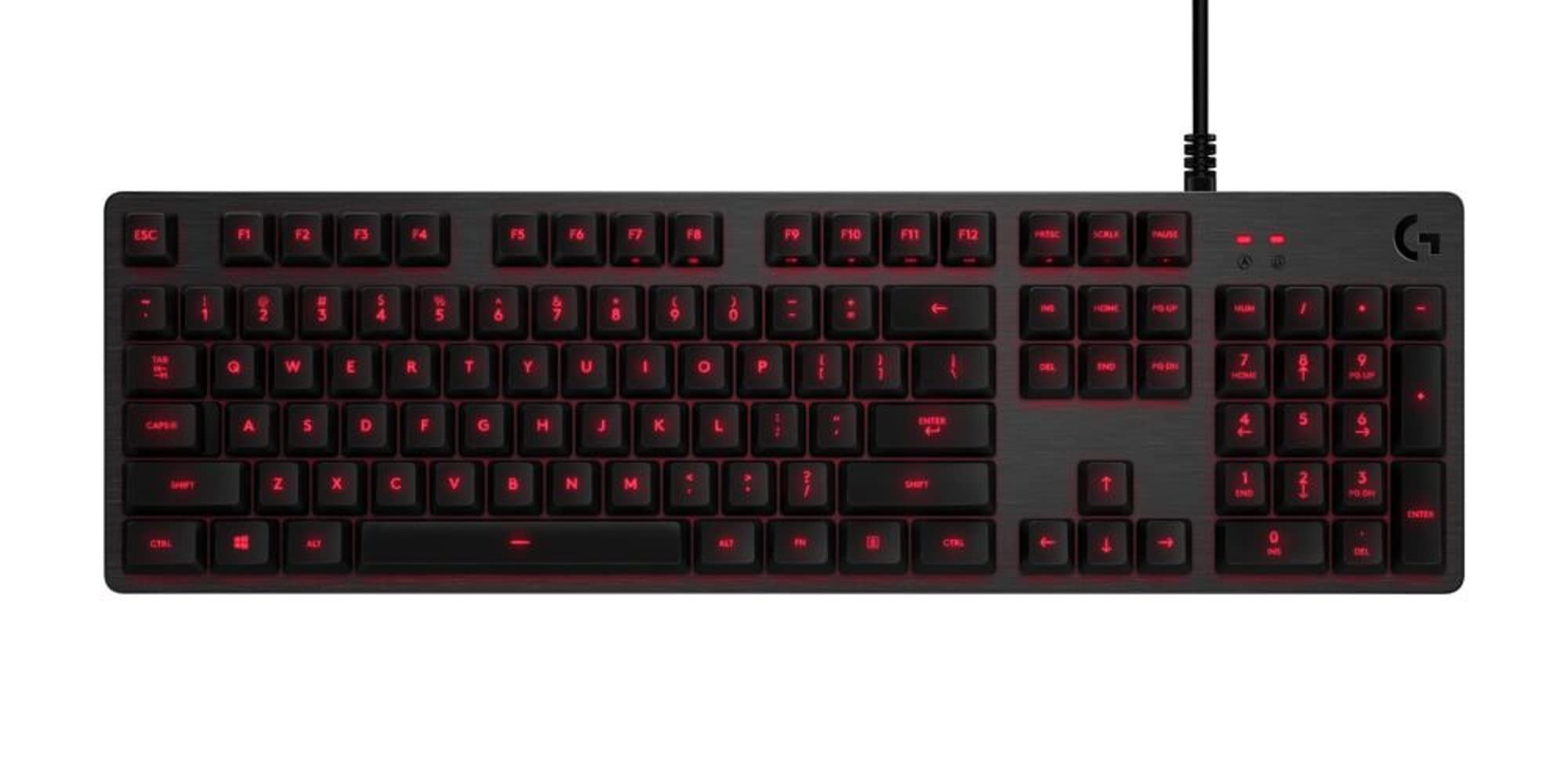 Logitech G413 Carbon Backlit Mechanical Gaming Keyboard with USB Passthrough - Tactile Switches for PC, Mac, PS4, Xbox | Perfect for Esports, Streaming & Office Work