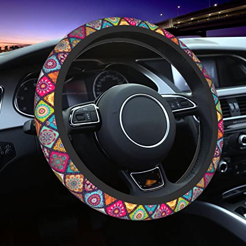 Mandala Steering Wheel Cover