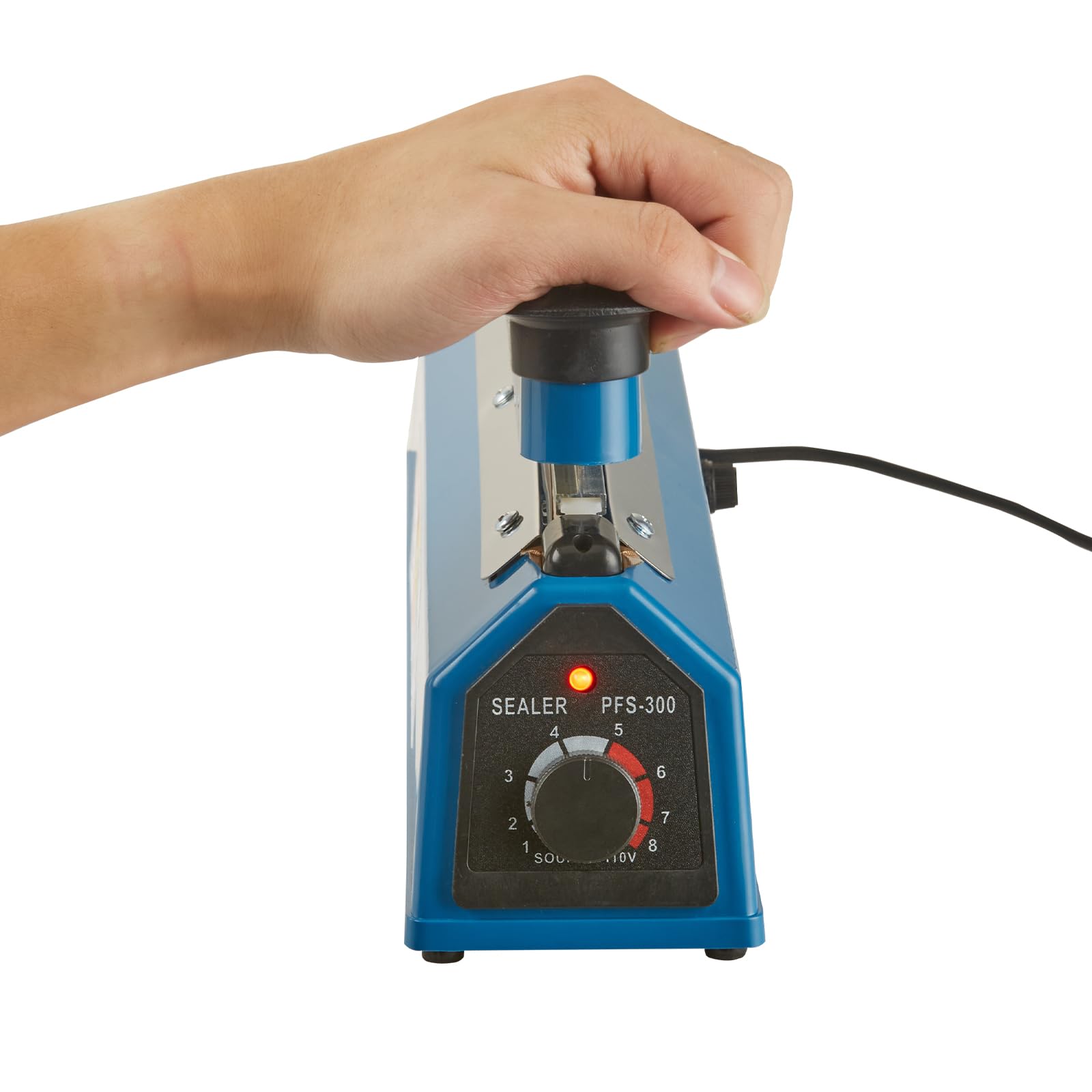 VEVOR 12 Inch Manual Impulse Sealer with Adjustable Temperature Control | Heat Sealing Machine for Plastic, Mylar, PE & PP Bags | Portable Shrink Wrap Bag Sealer with Extra Replacement Kit | Ideal for Food Packaging, Retail & Warehouse Use
