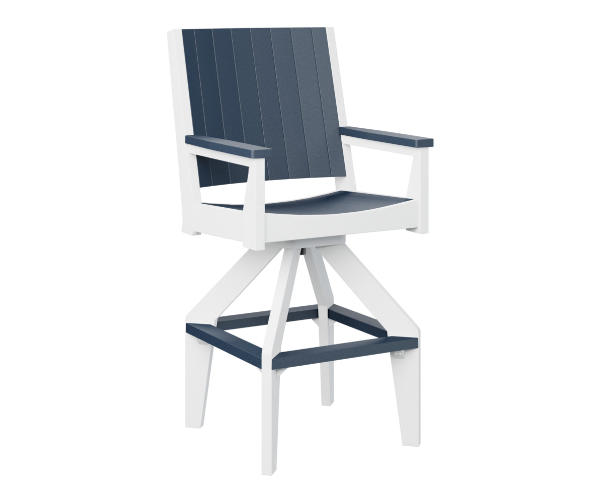 Berlin Gardens Mayhew Chat Swivel XT Chair - Outdoor Patio Conversation Chair with 360° Swivel Base, Weather-Resistant for Deck, Garden & Poolside Relaxation
